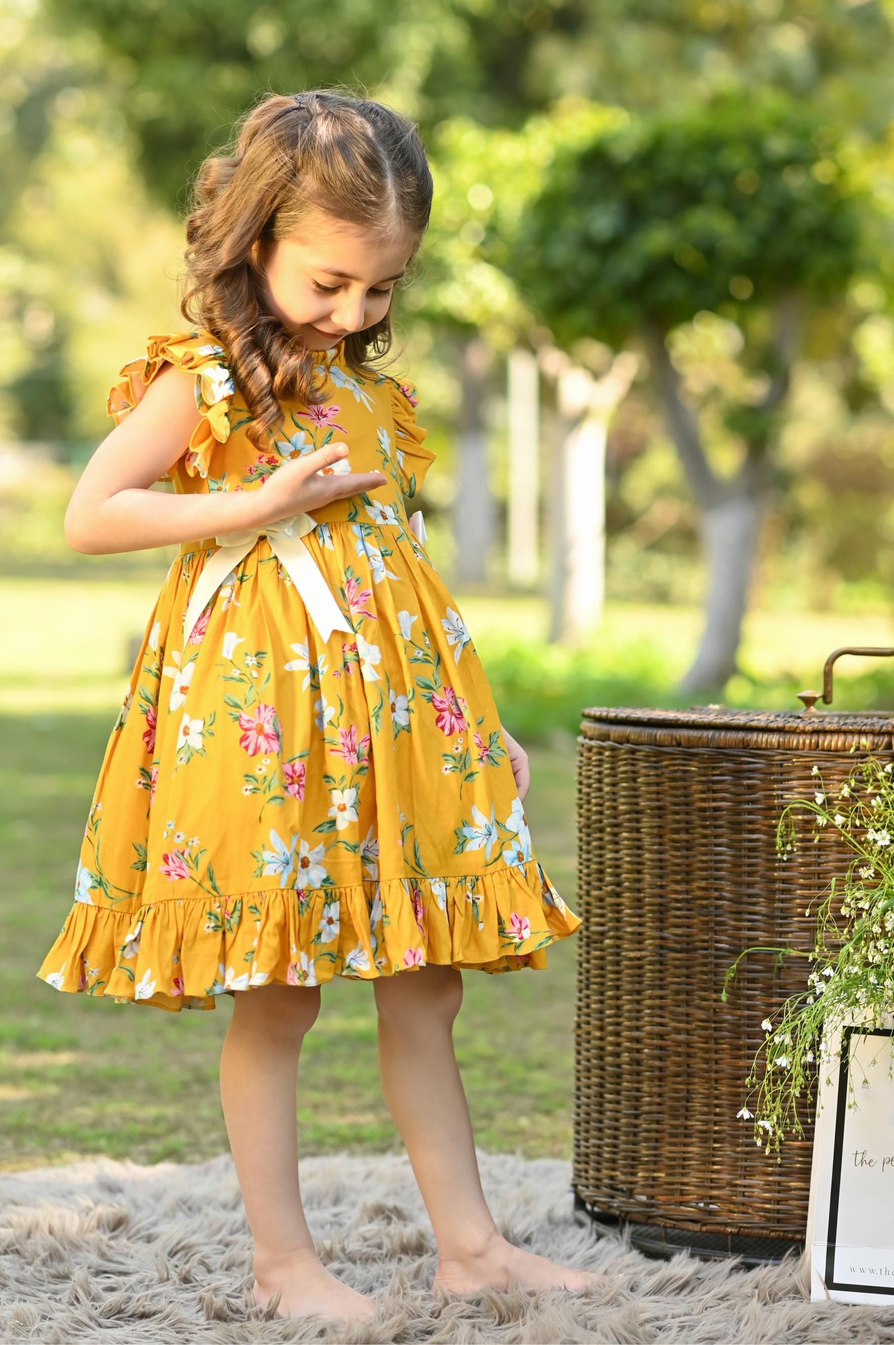 YELLOW POPPY DRESS