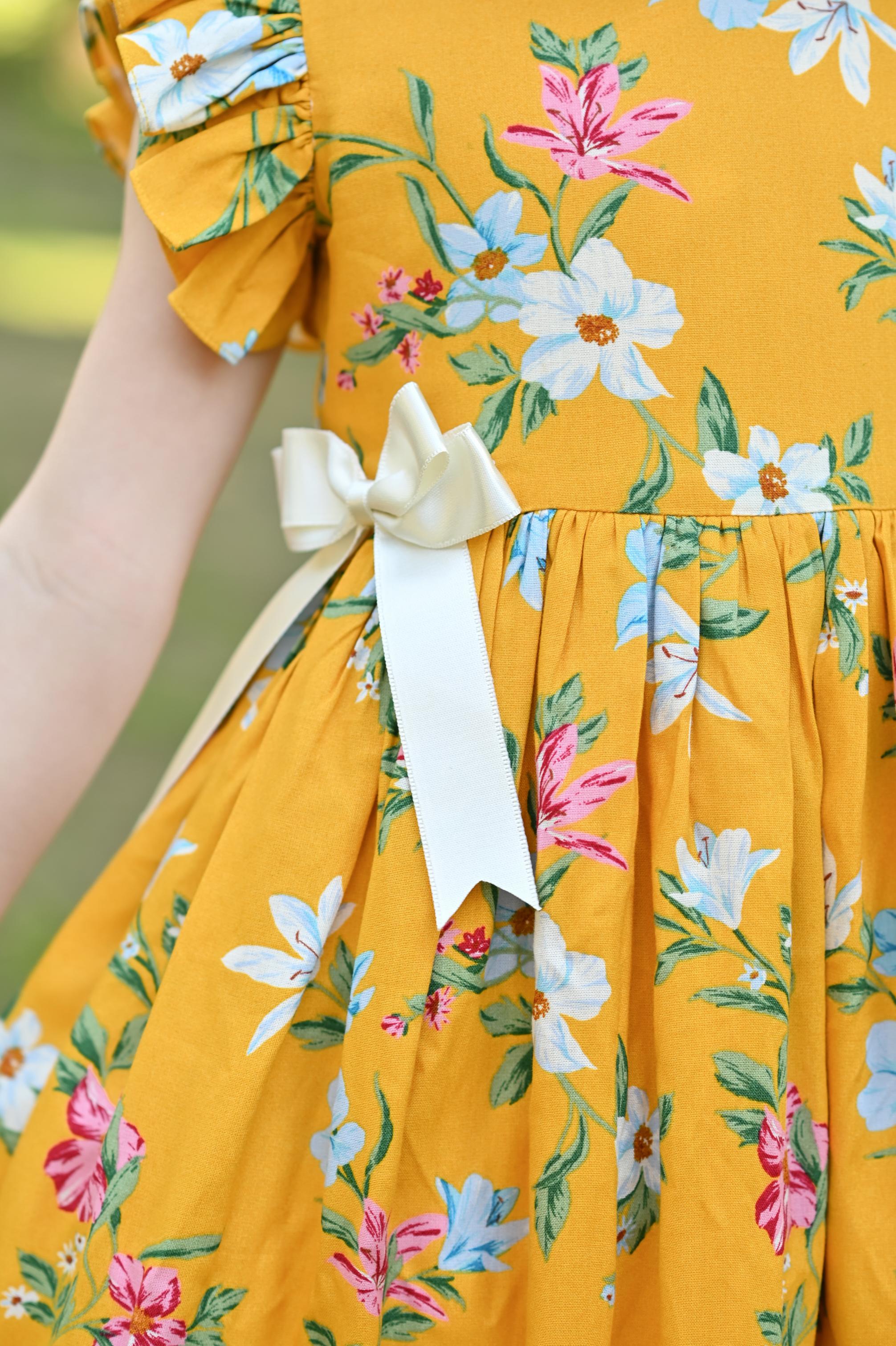 YELLOW POPPY DRESS