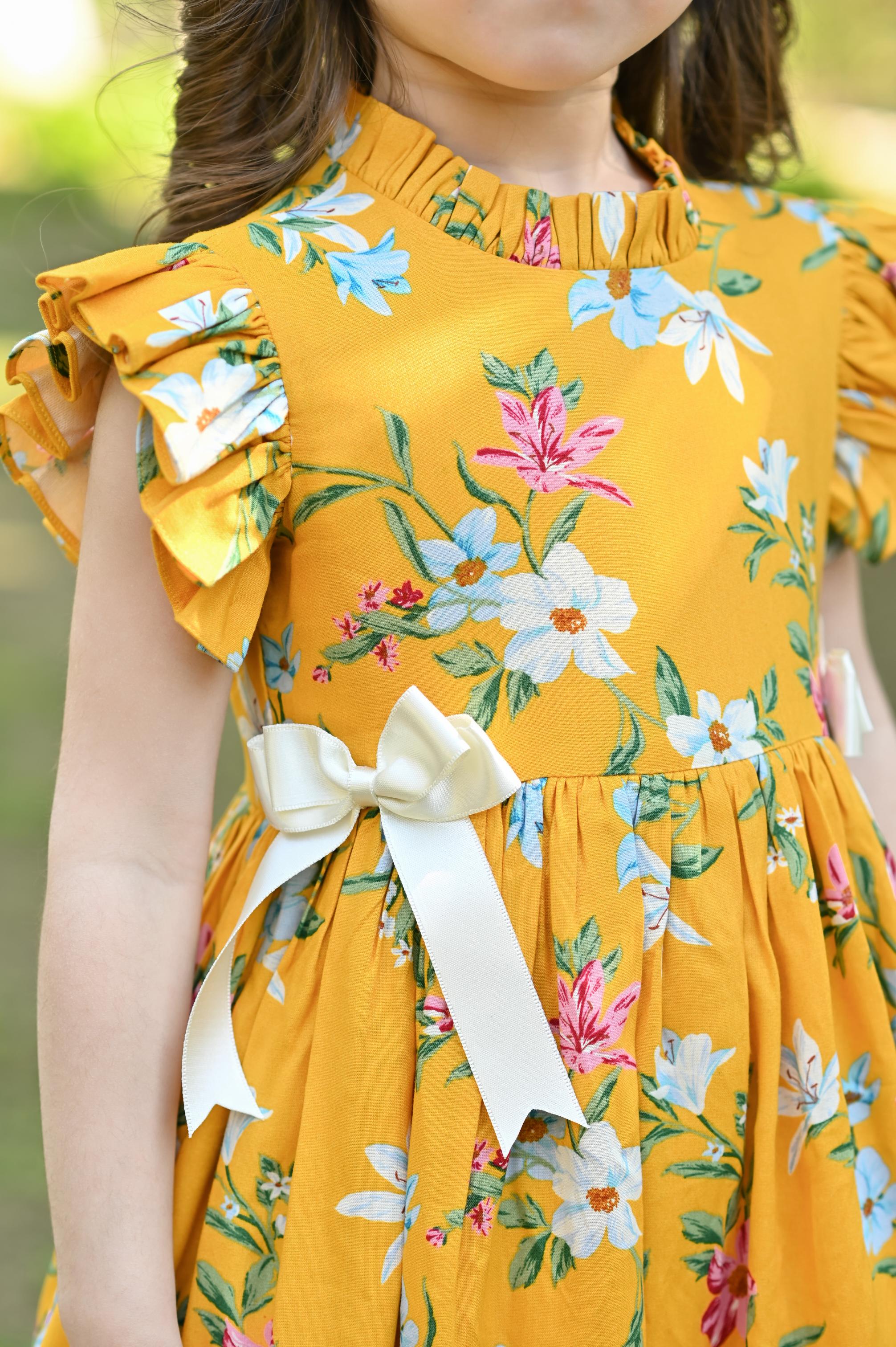 YELLOW POPPY DRESS