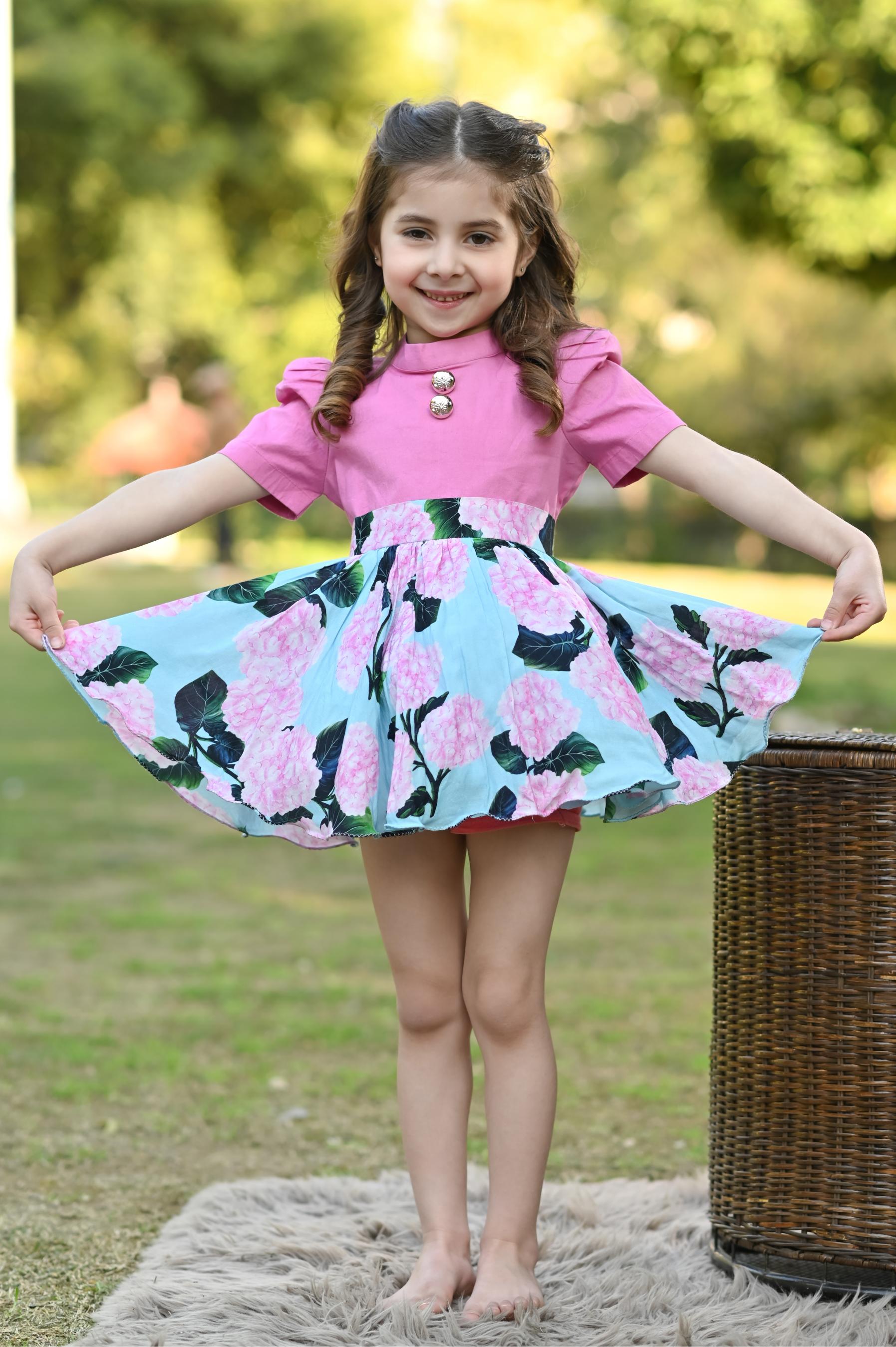 PINK BLUE SKIRT (SKIRT ONLY)