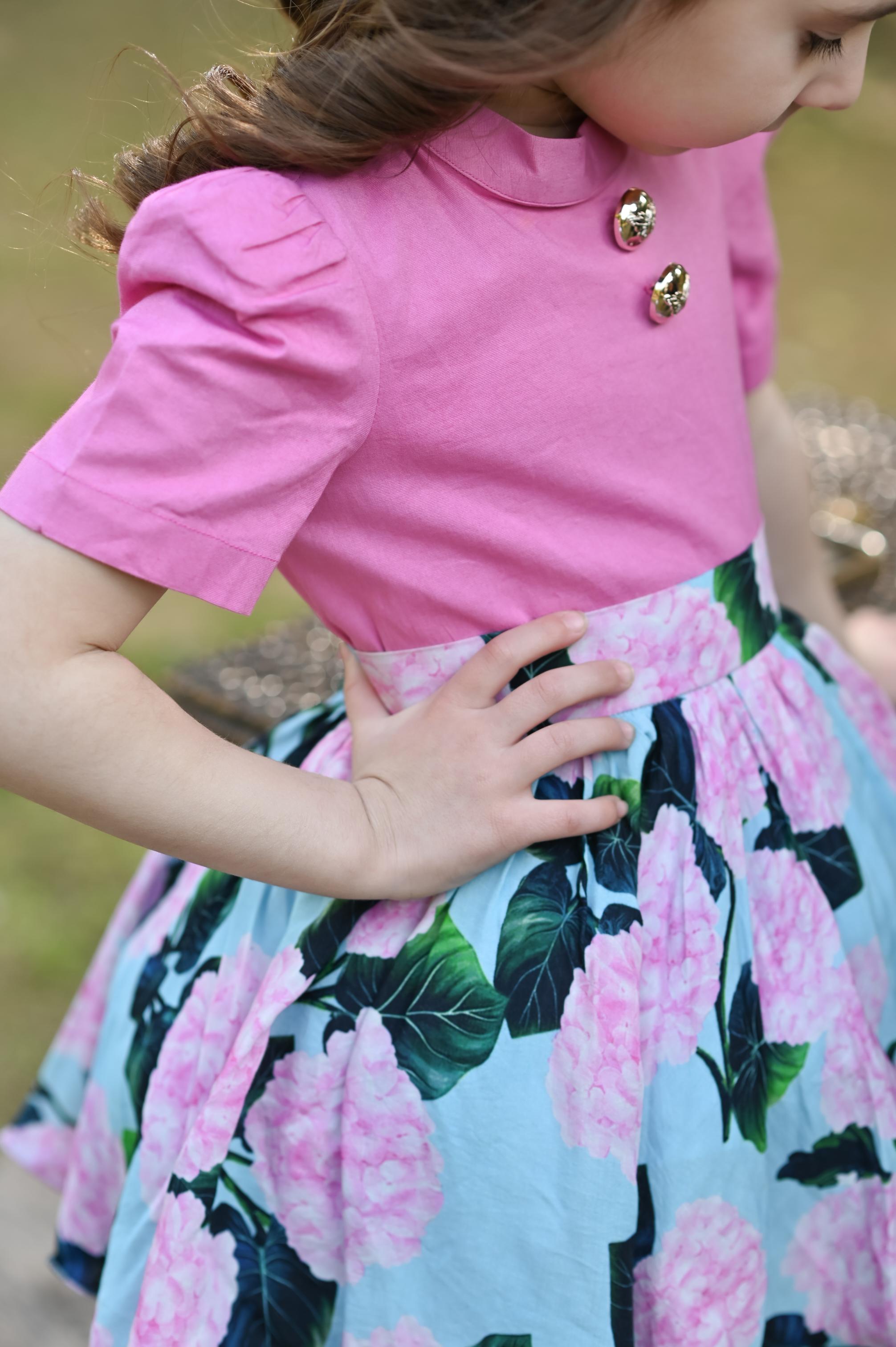 PINK BLUE SKIRT (SKIRT ONLY)