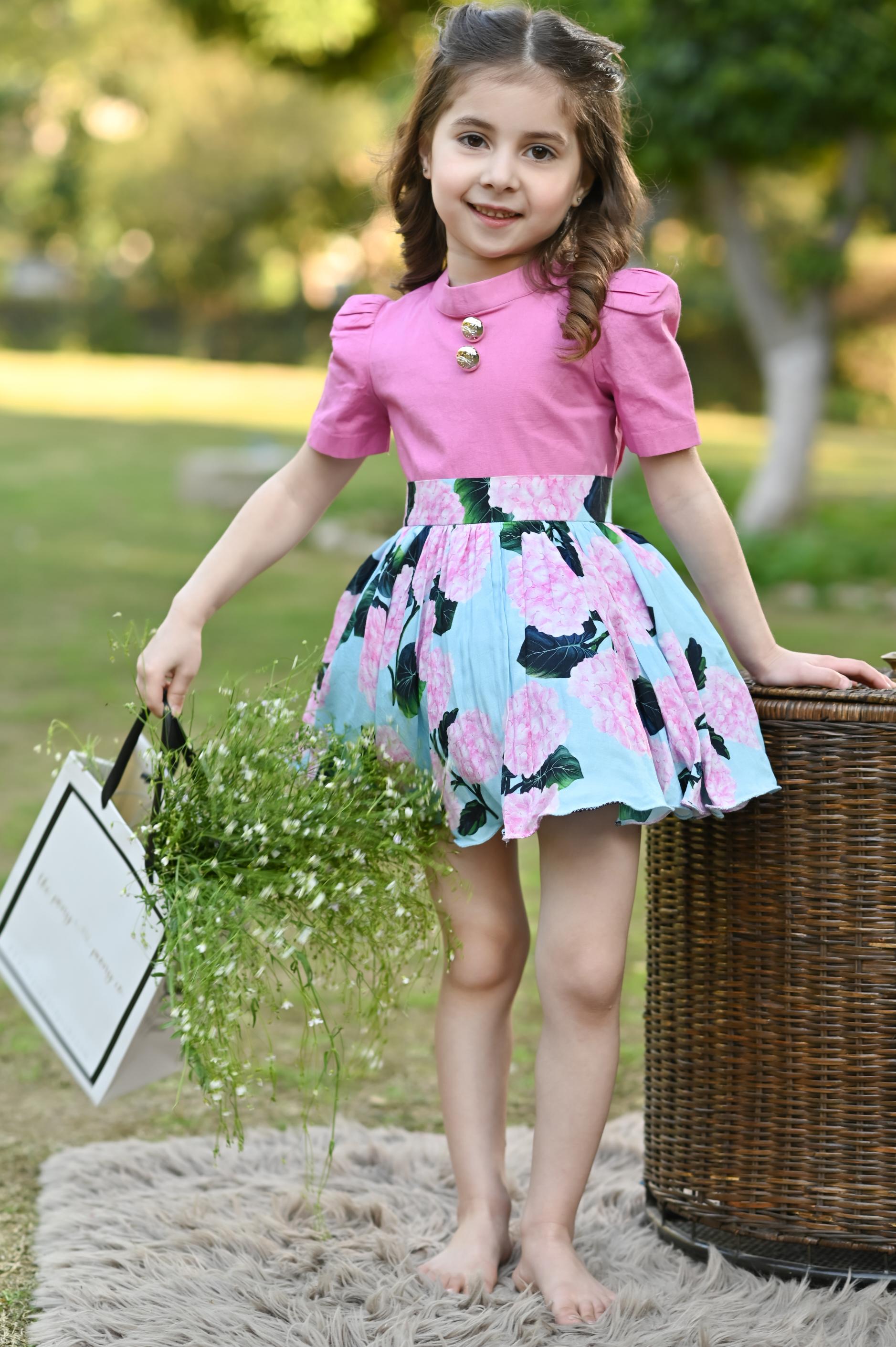 PINK BLUE SKIRT (SKIRT ONLY)