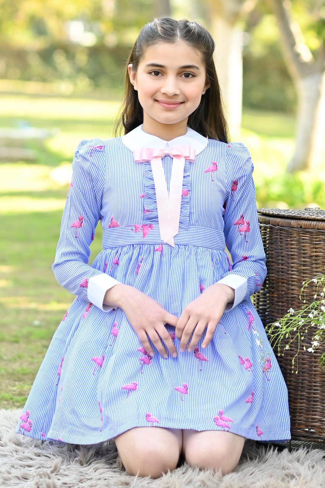 FLAMINGO RIBBON DRESS- Sale