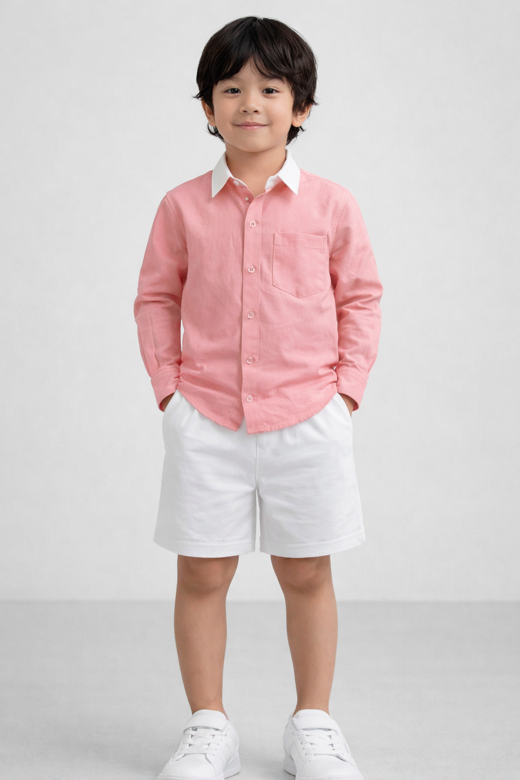 PINK DENIM SHIRT