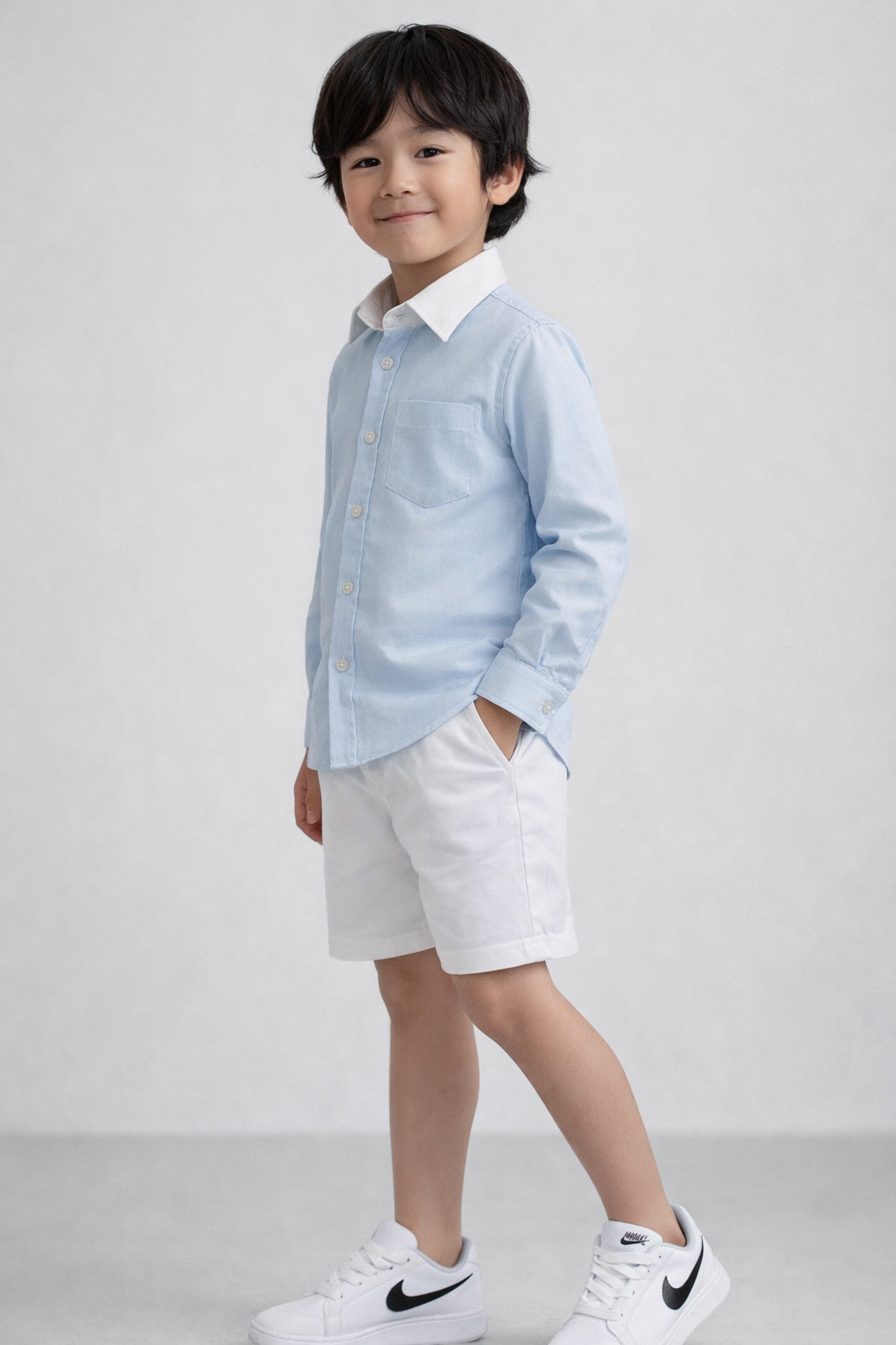 POWDER BLUE DENIM SHIRT