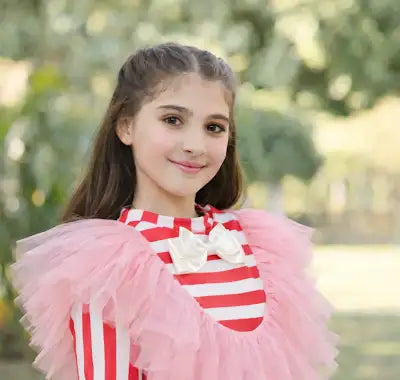 LILLY FRILL SHIRT - RED