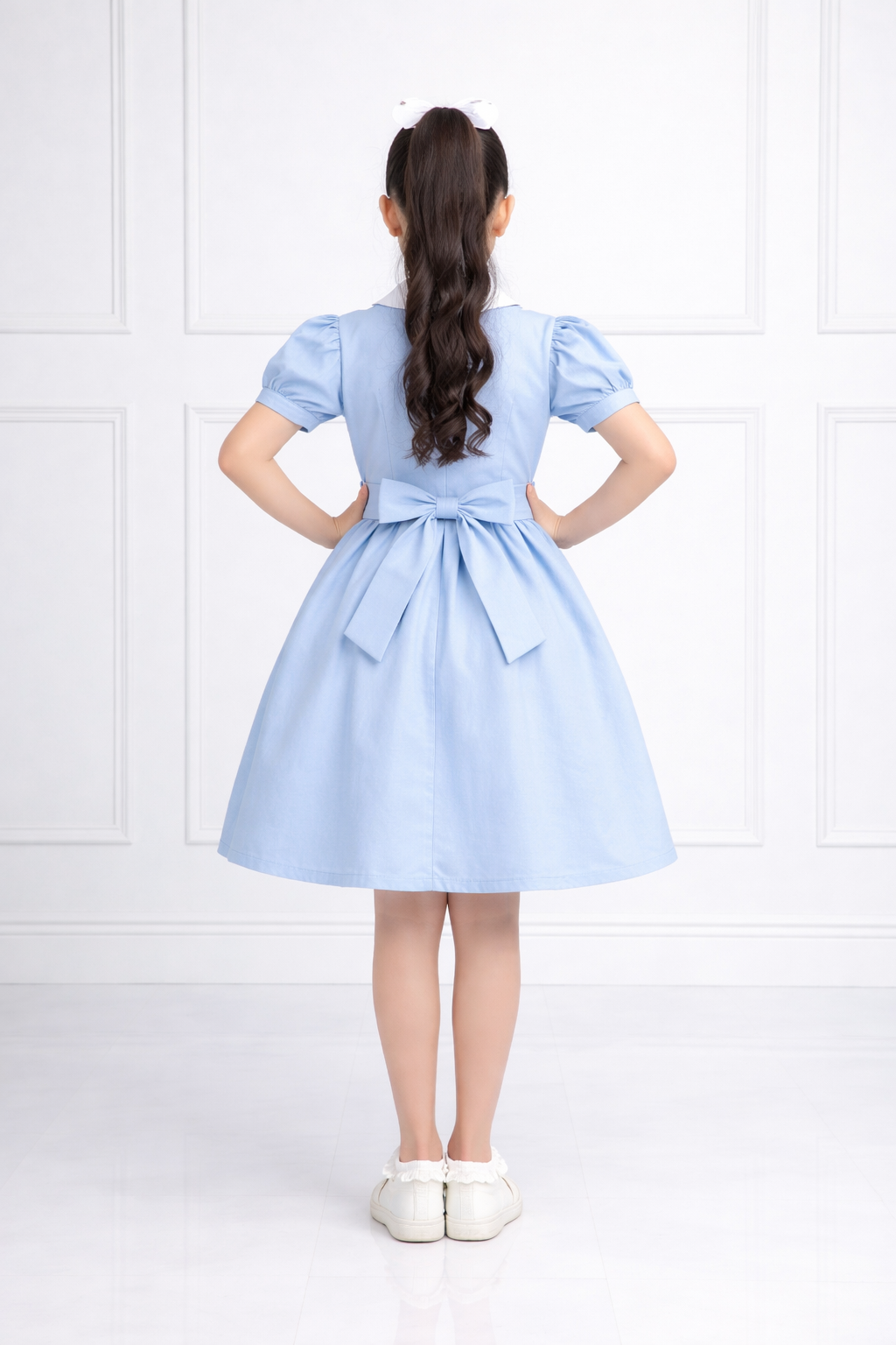 LIGHT BLUE DENIM DRESS