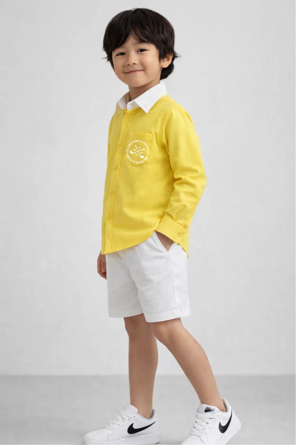 TPPC GOLF DENIM SHIRT - YELLOW