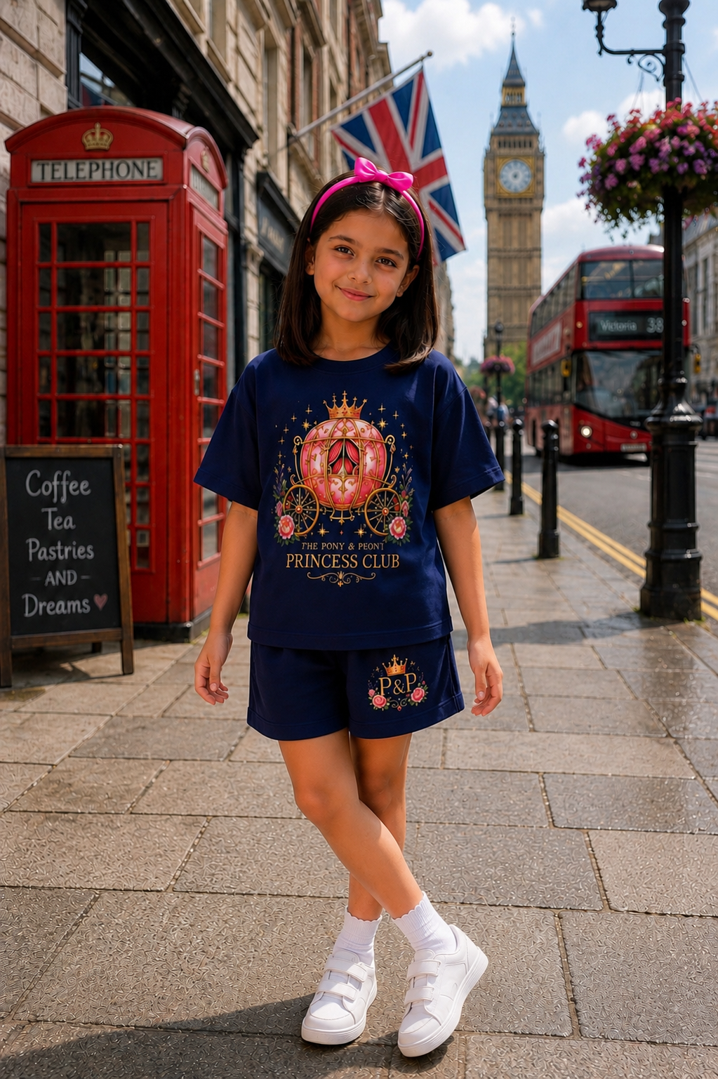 OVERSIZED NAVY CHARIOT CO-ORD SET