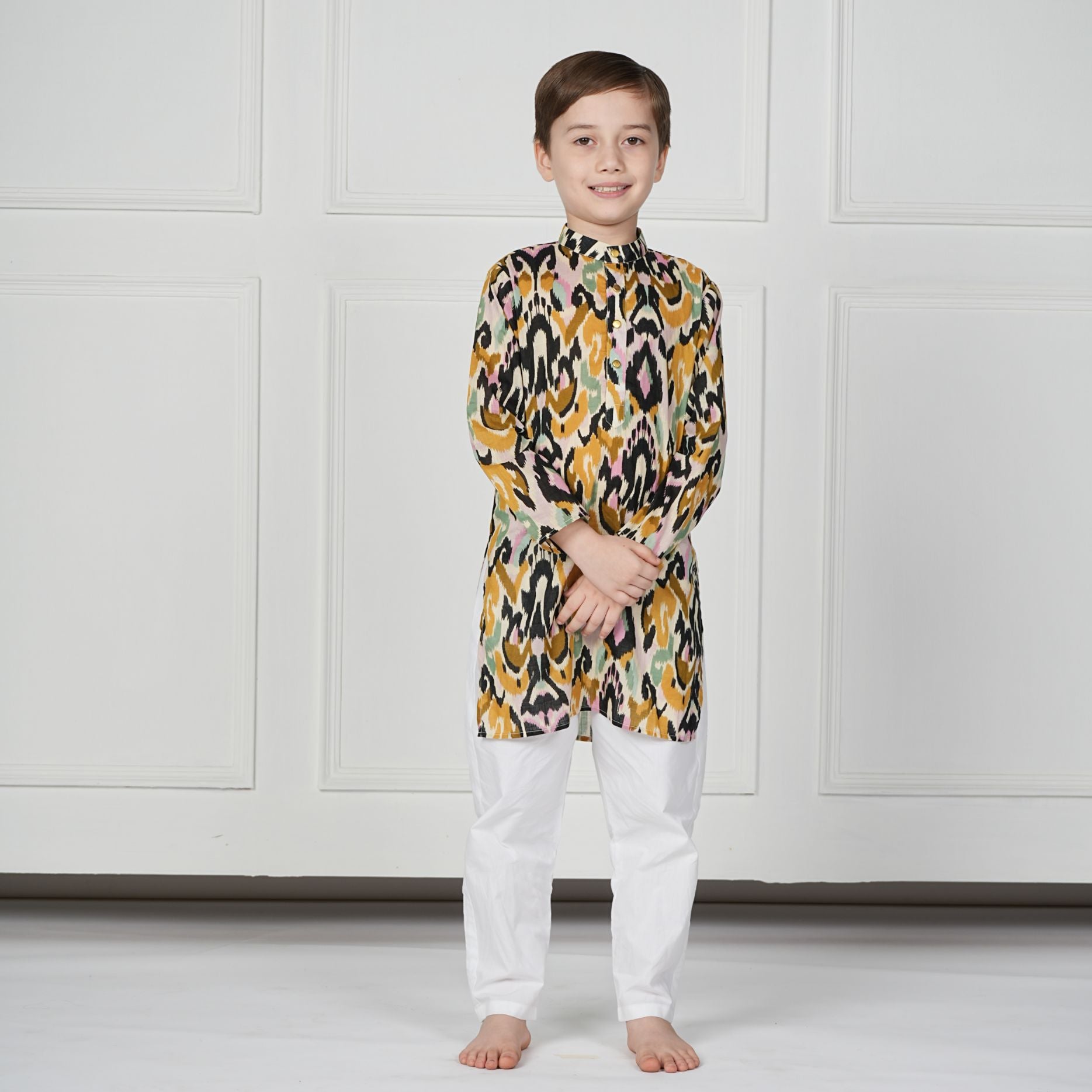 BLACK IKKAT - BOYS SET