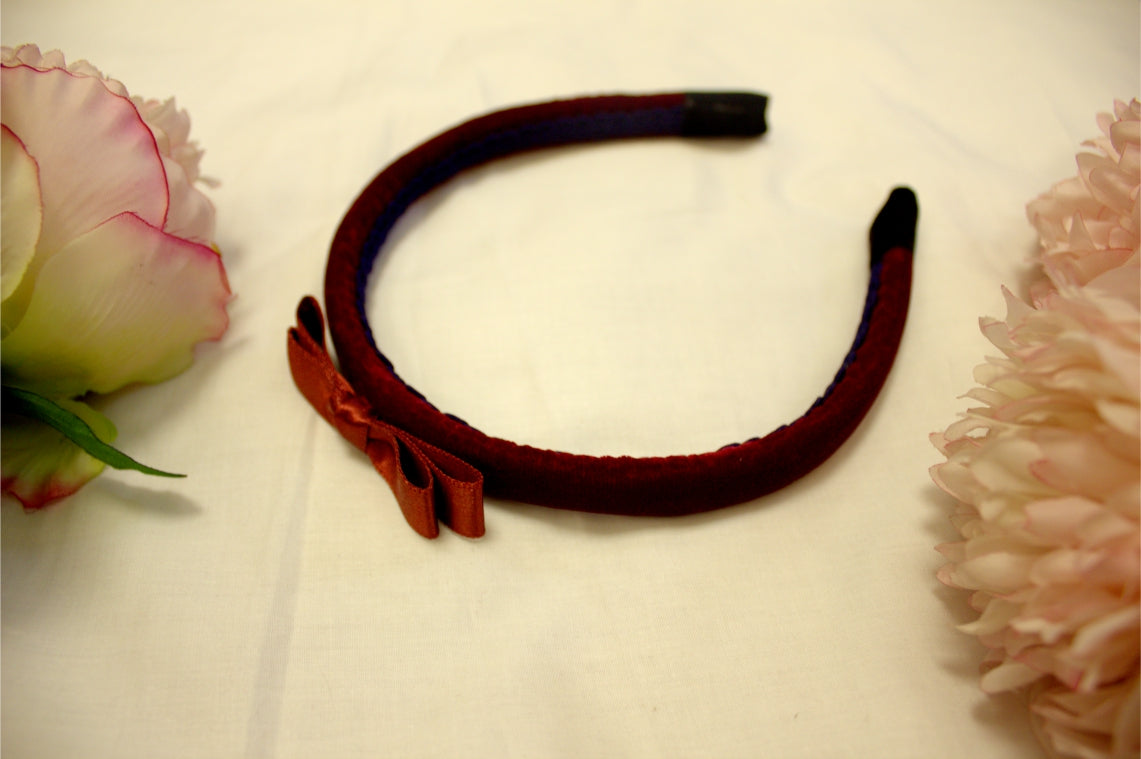 MAROON VELVET HAIRBAND