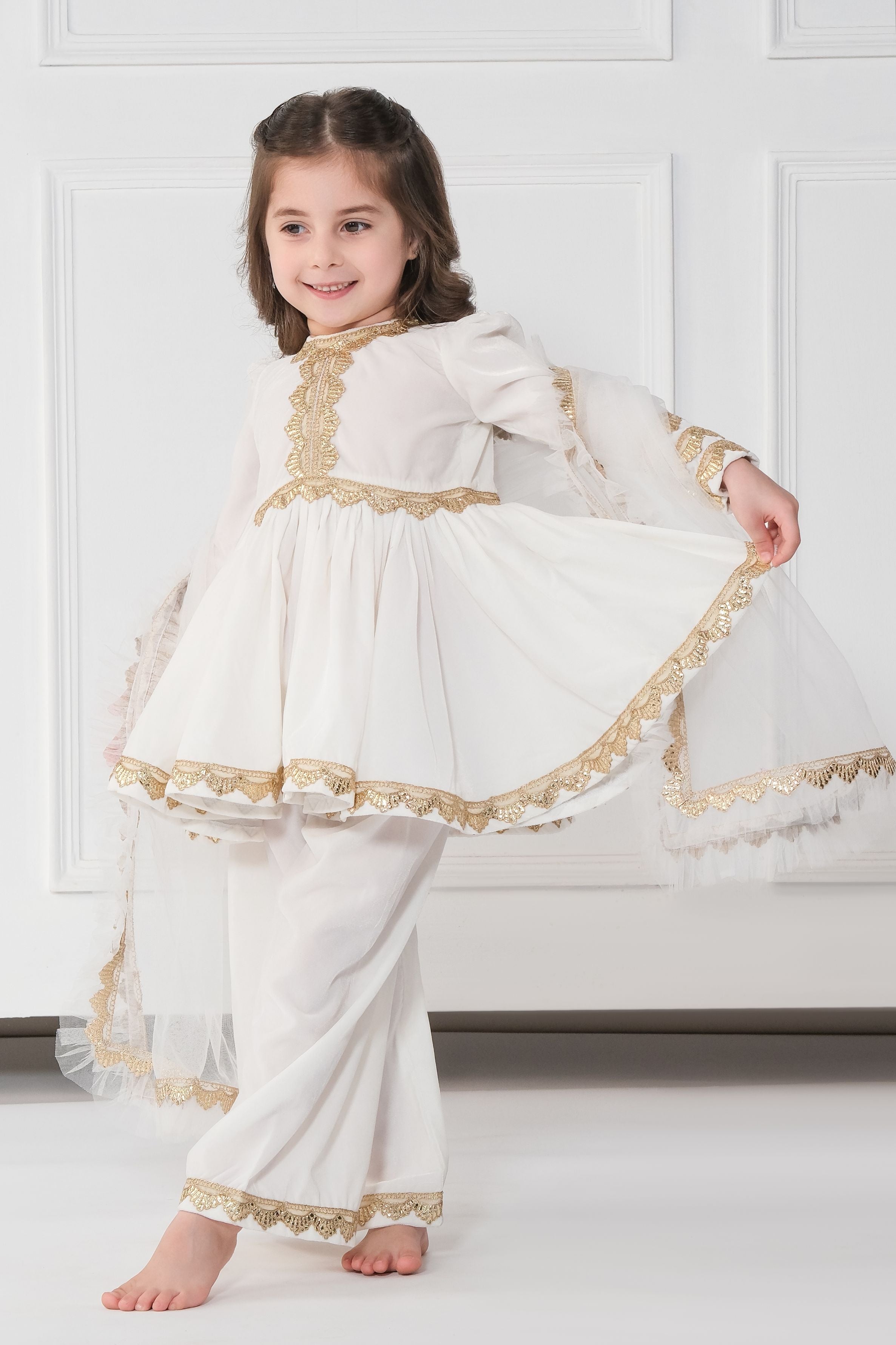 IVORY VELVET SET