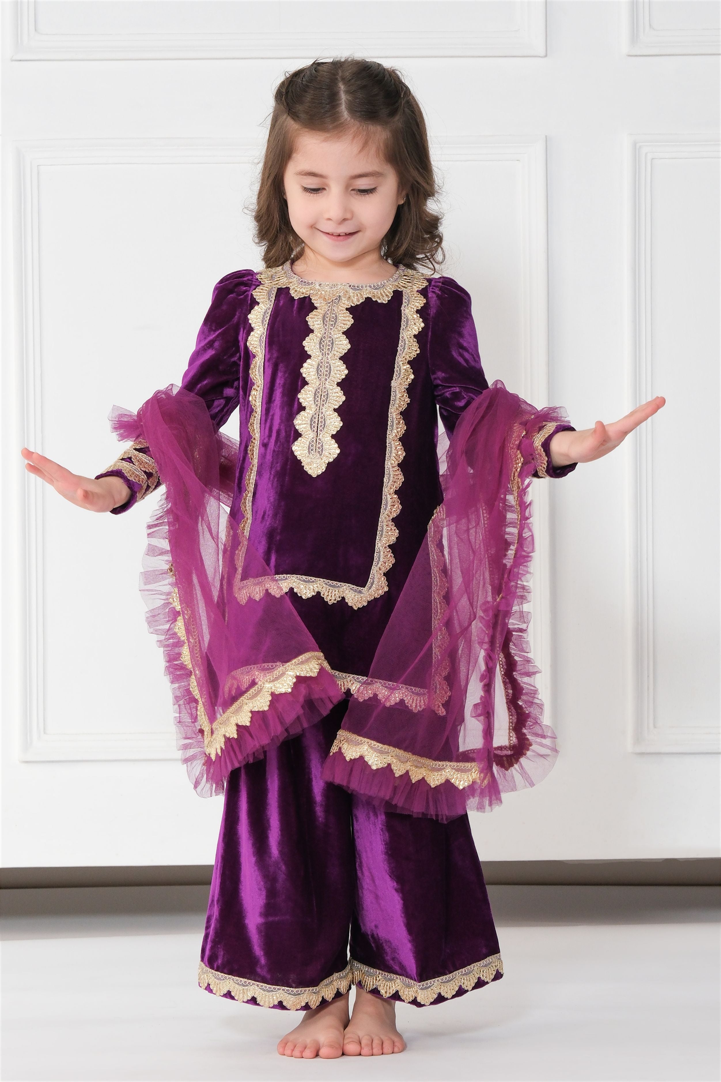 VIOLET VELVET SET
