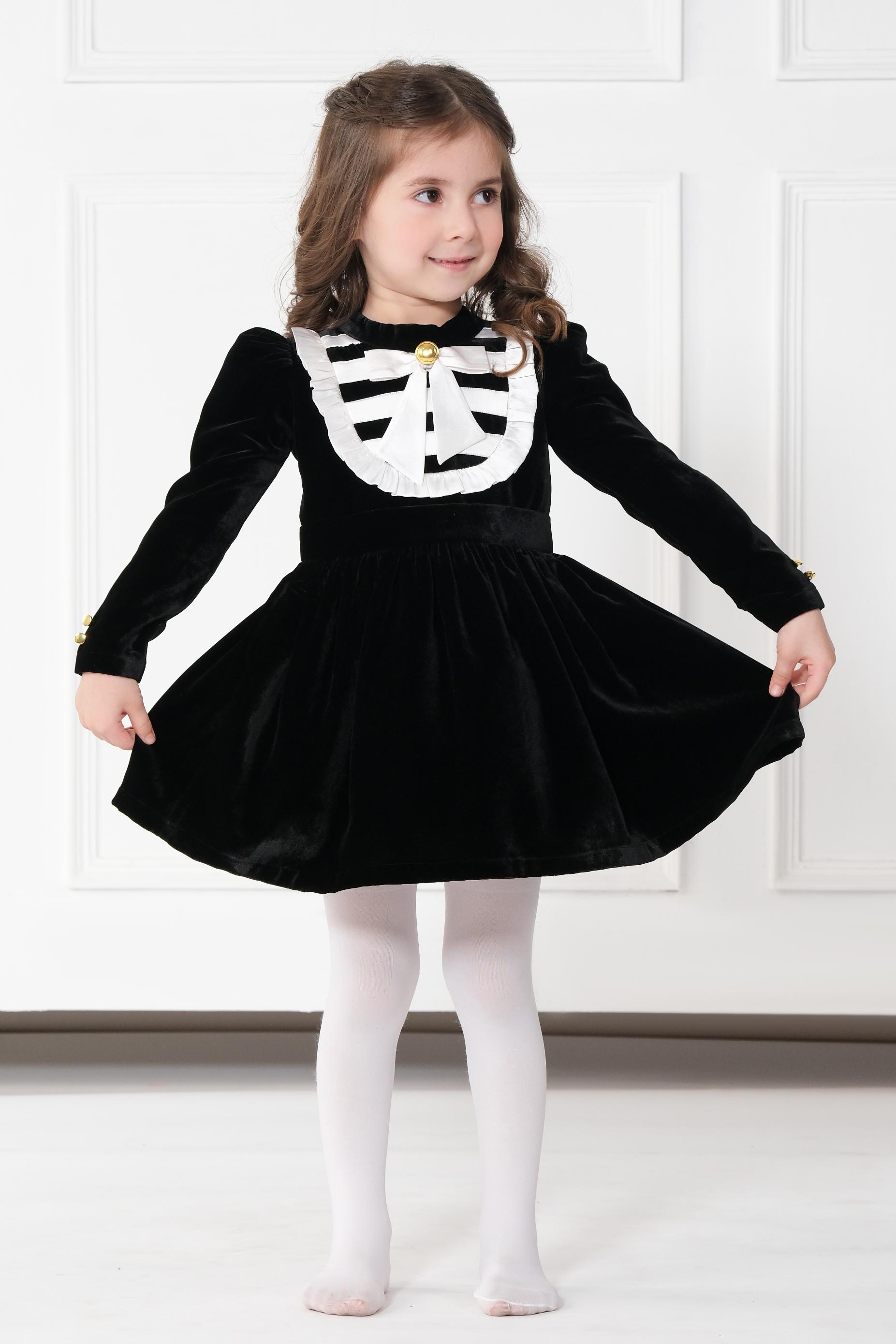 Black and clearance white velvet dress