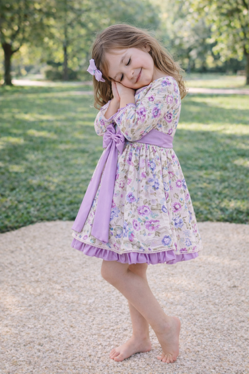 OLD ROSE - PURPLE FLORAL