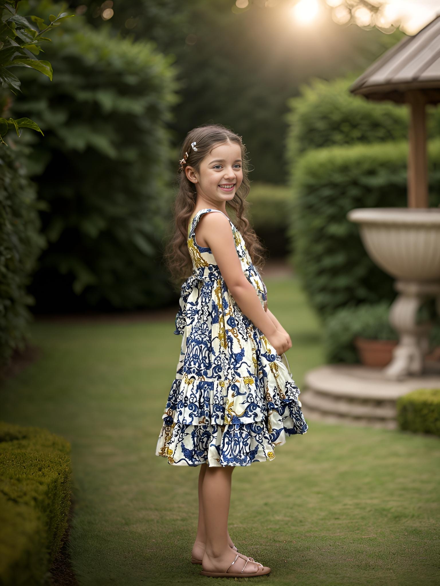 BLUE ELIZABETH DRESS - Sale