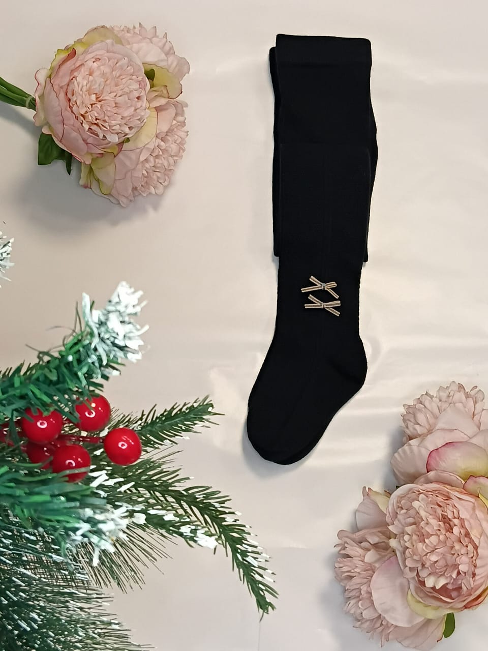 Navy woollen stockings