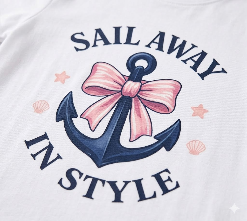 SAIL AWAY T SHIRT - WHITE