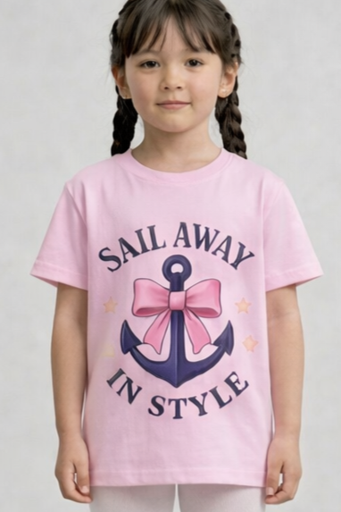 SAIL AWAY T-SHIRT - PINK