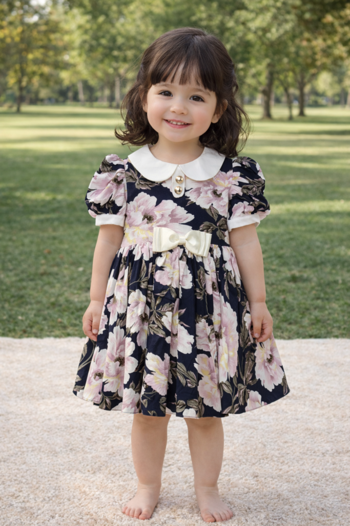 NAVY FLORAL DRESS