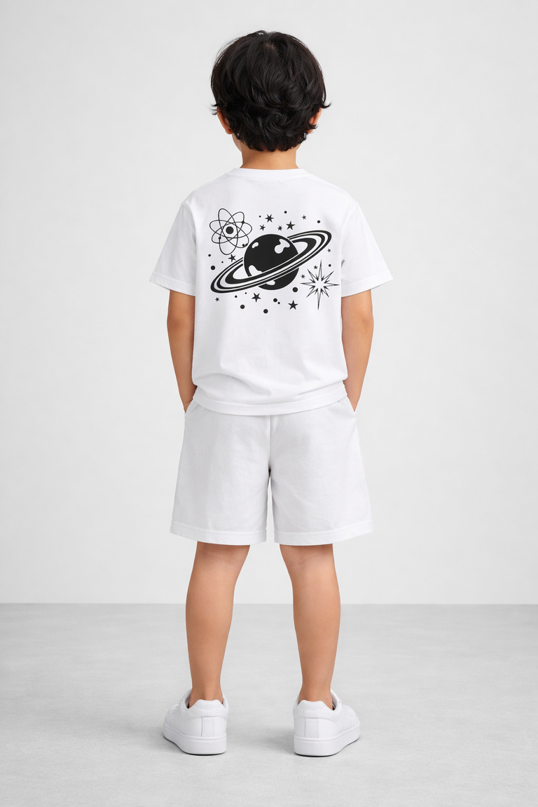 Oversized White Nasa Coord set