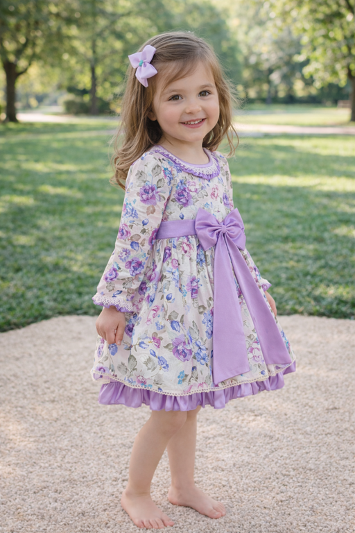 OLD ROSE - PURPLE FLORAL