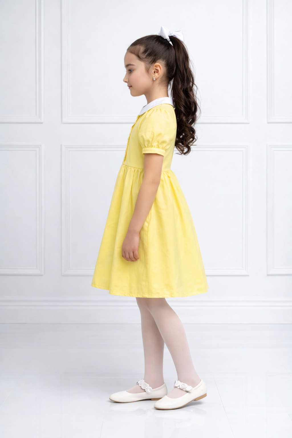 YELLOW DENIM DRESS