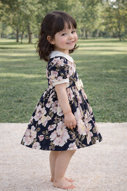 NAVY FLORAL DRESS
