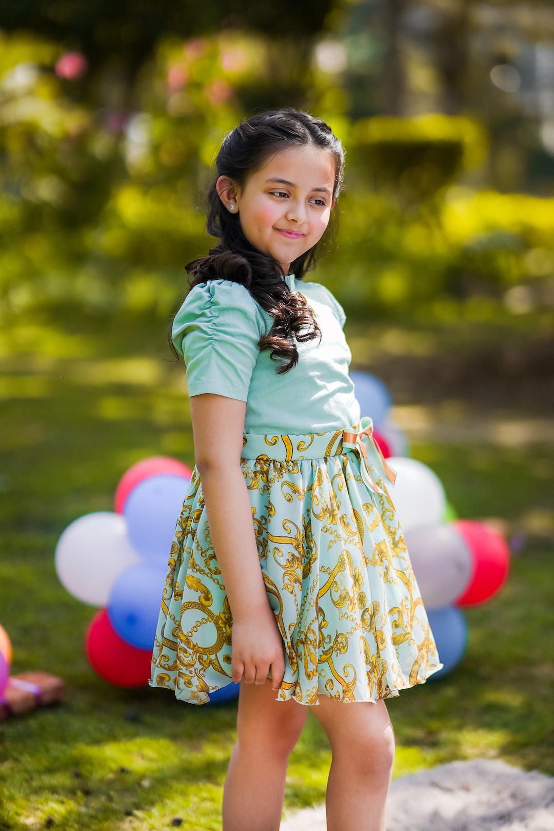 Jade Dragonfly Co-ord Skirt Set (Sale) - The Pony & Peony Co.