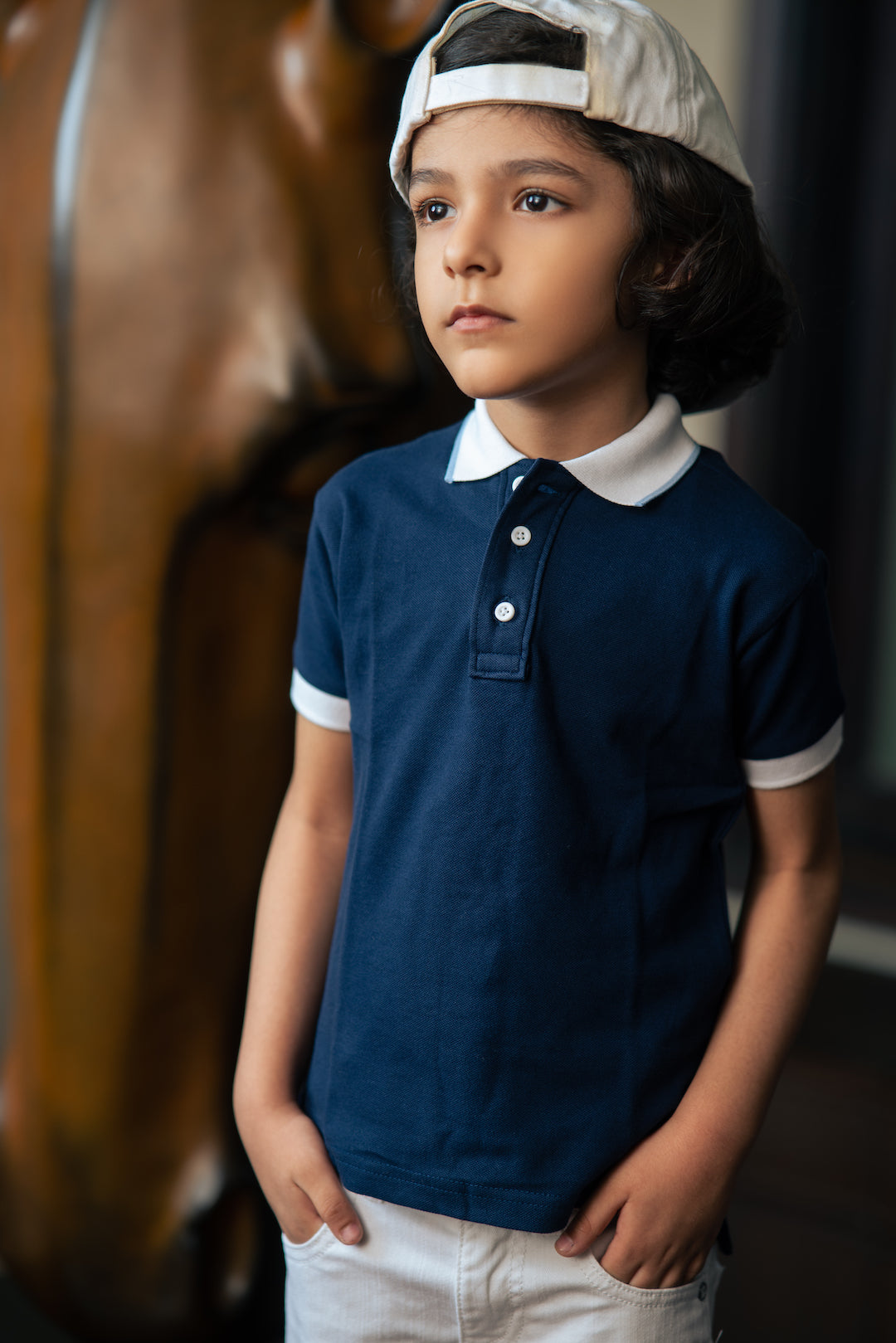 Navy Pony T-Shirt for Boys - The Pony & Peony Co.