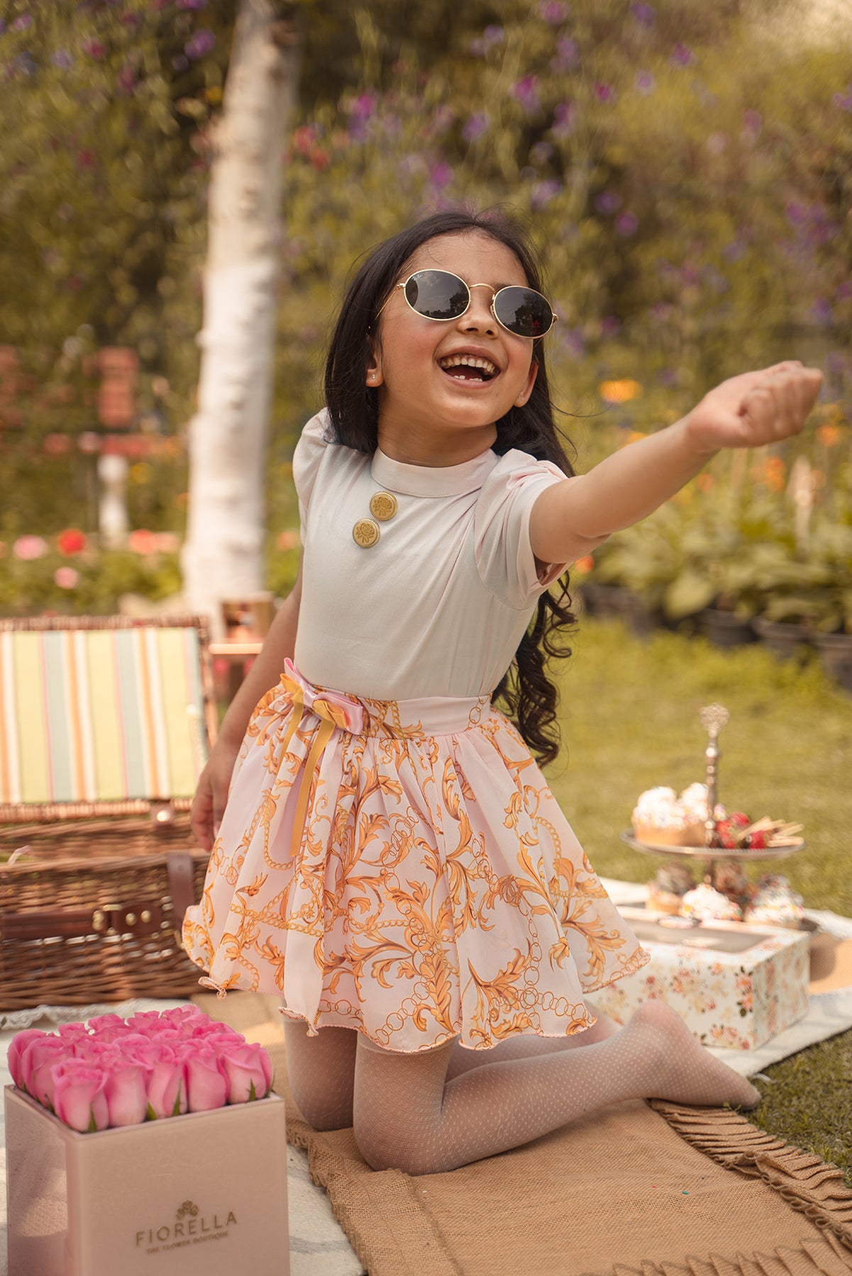 Pink Dragonfly Co-ord Skirt Set - The Pony & Peony Co.