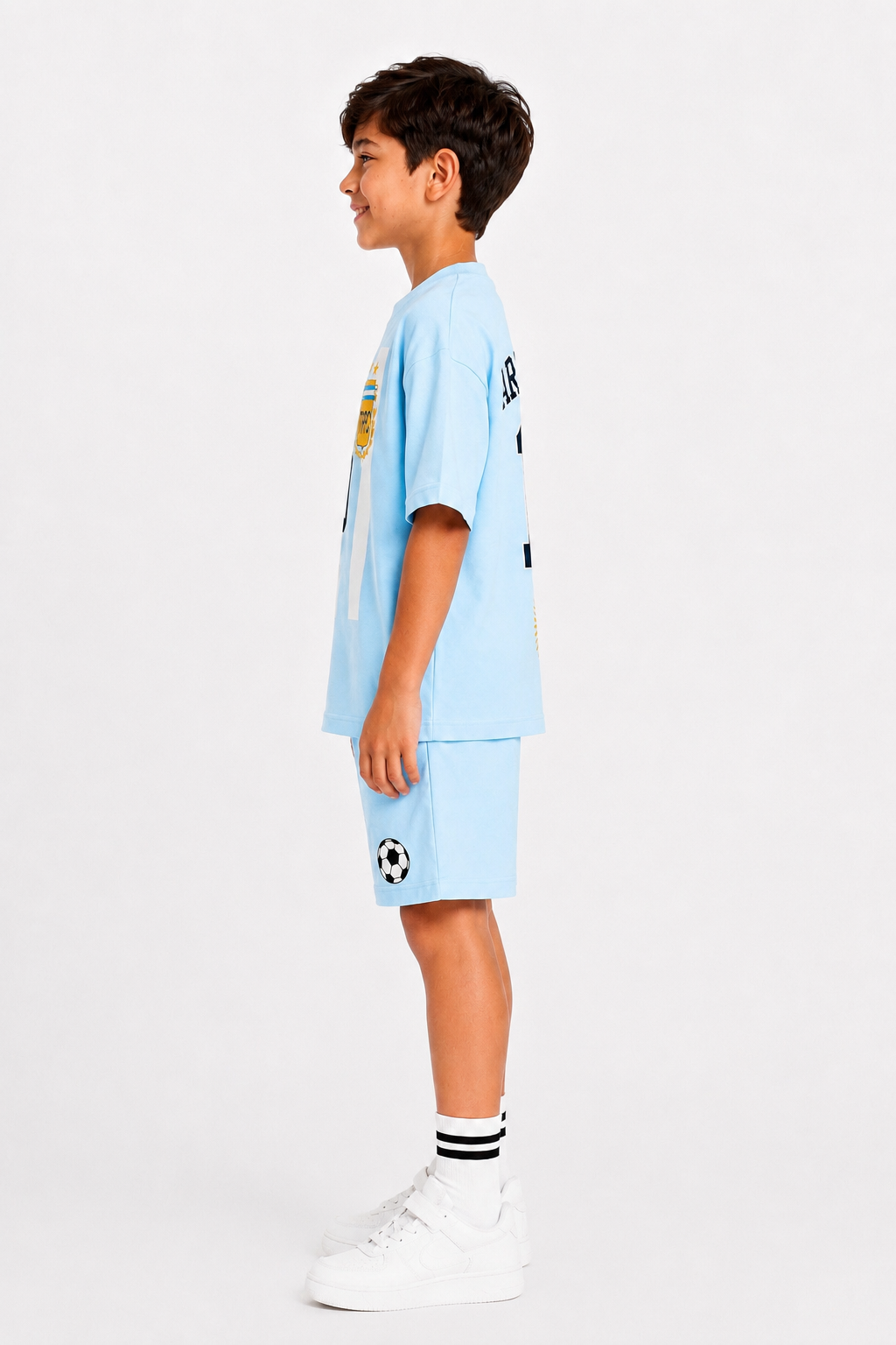 ARGENTINA - OVERSIZED LIGHT BLUE CO-ORD SET