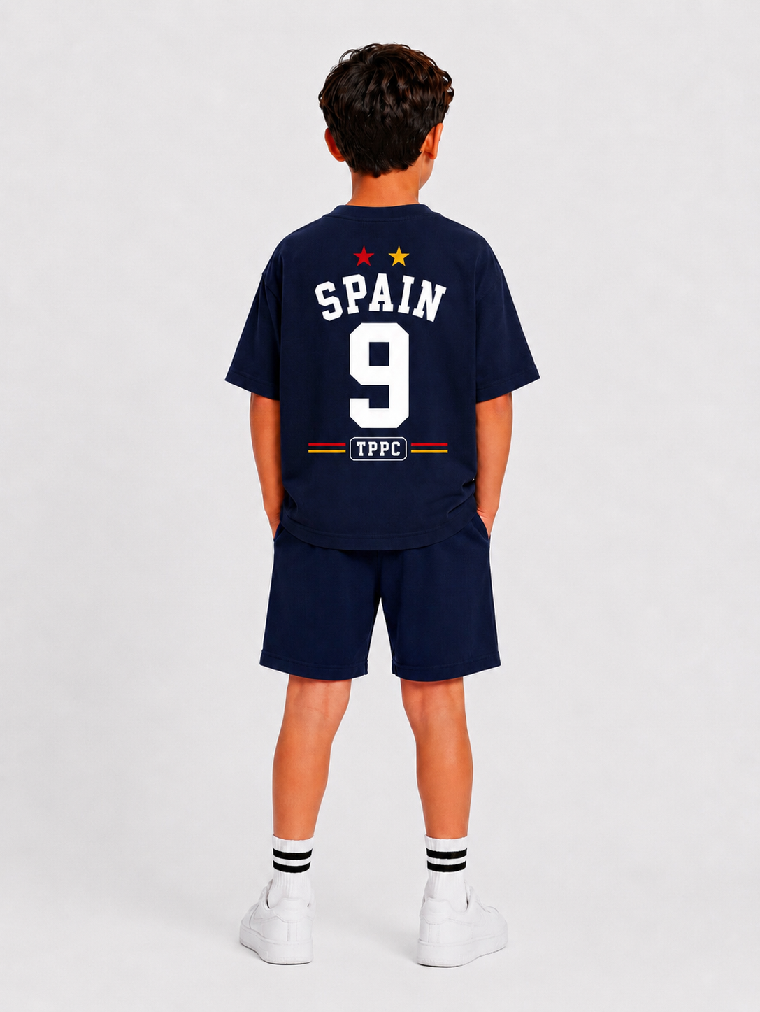 SPAIN - OVERSIZED NAVY CO- ORD SET