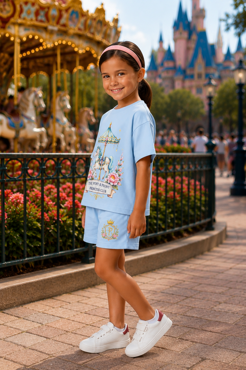 OVERSIZED LIGHT BLUE CAROUSEL CO-ORD SET