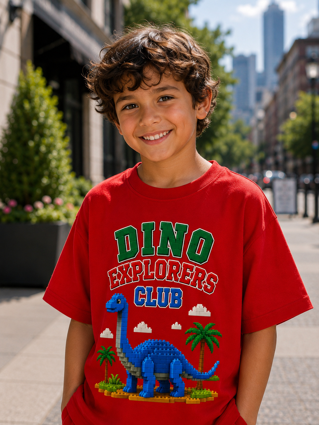 OVERSIZED RED DINO CO-Ord