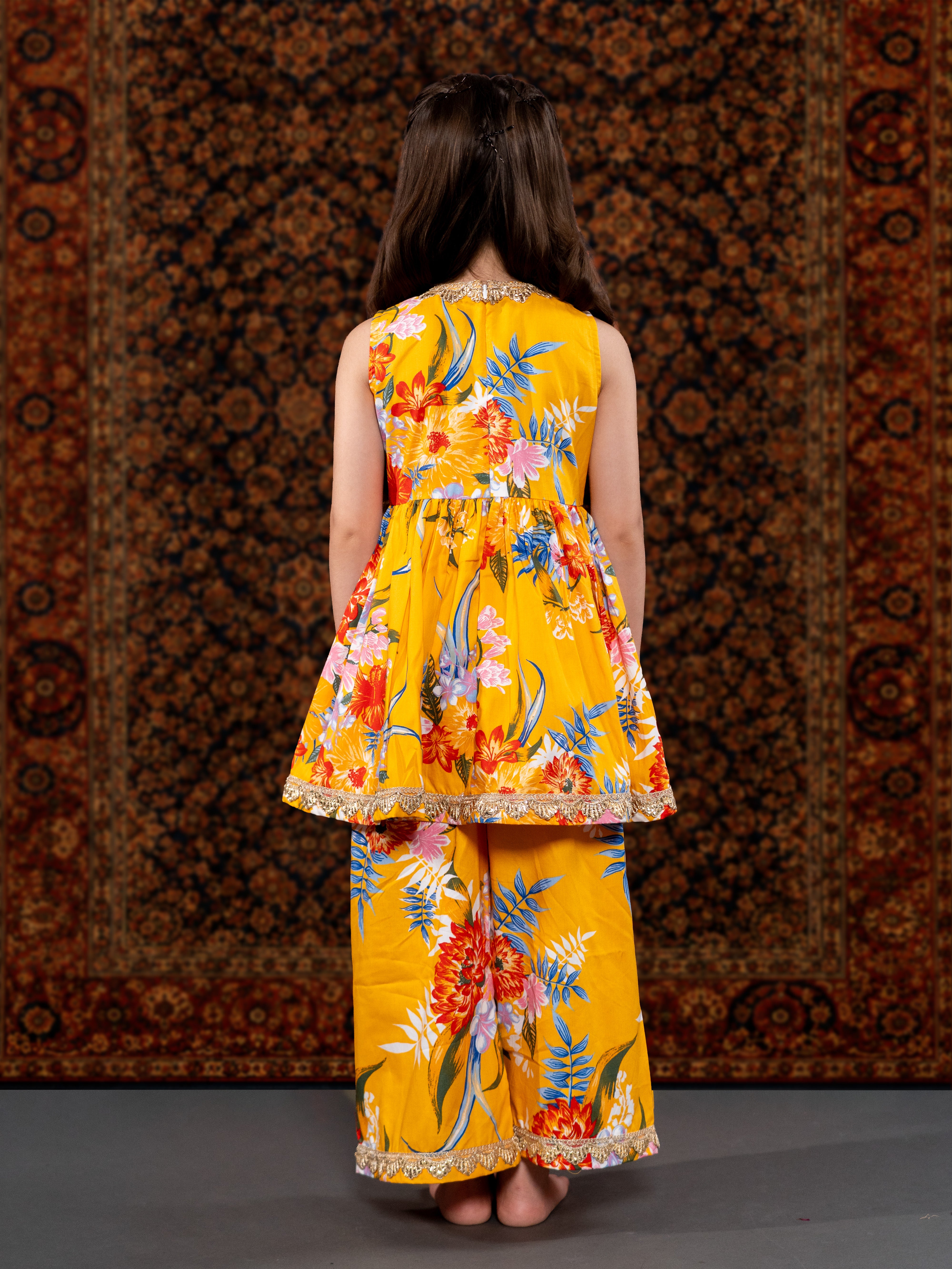 SUNFLOWER - A YELLOW FLORAL SUIT SET