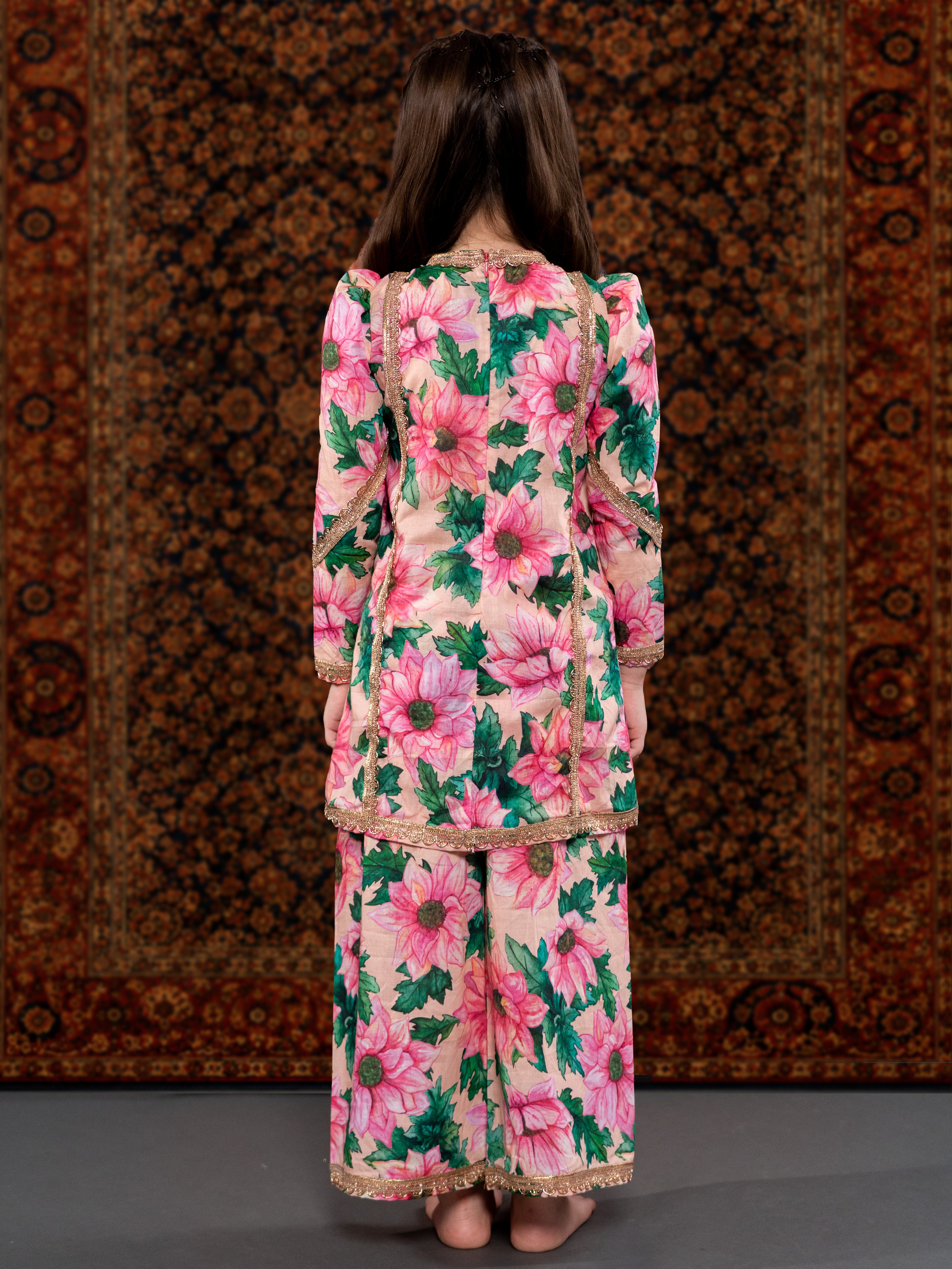 PEACH POPPY SUIT SET