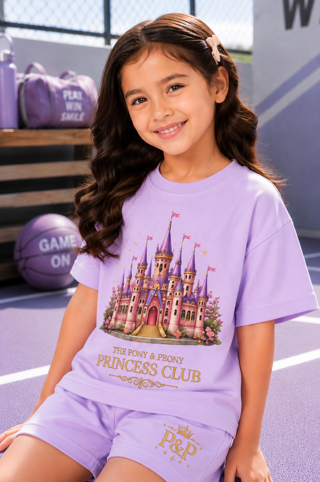 OVERSIZED LAVENDER CASTLE CO-ORD SET