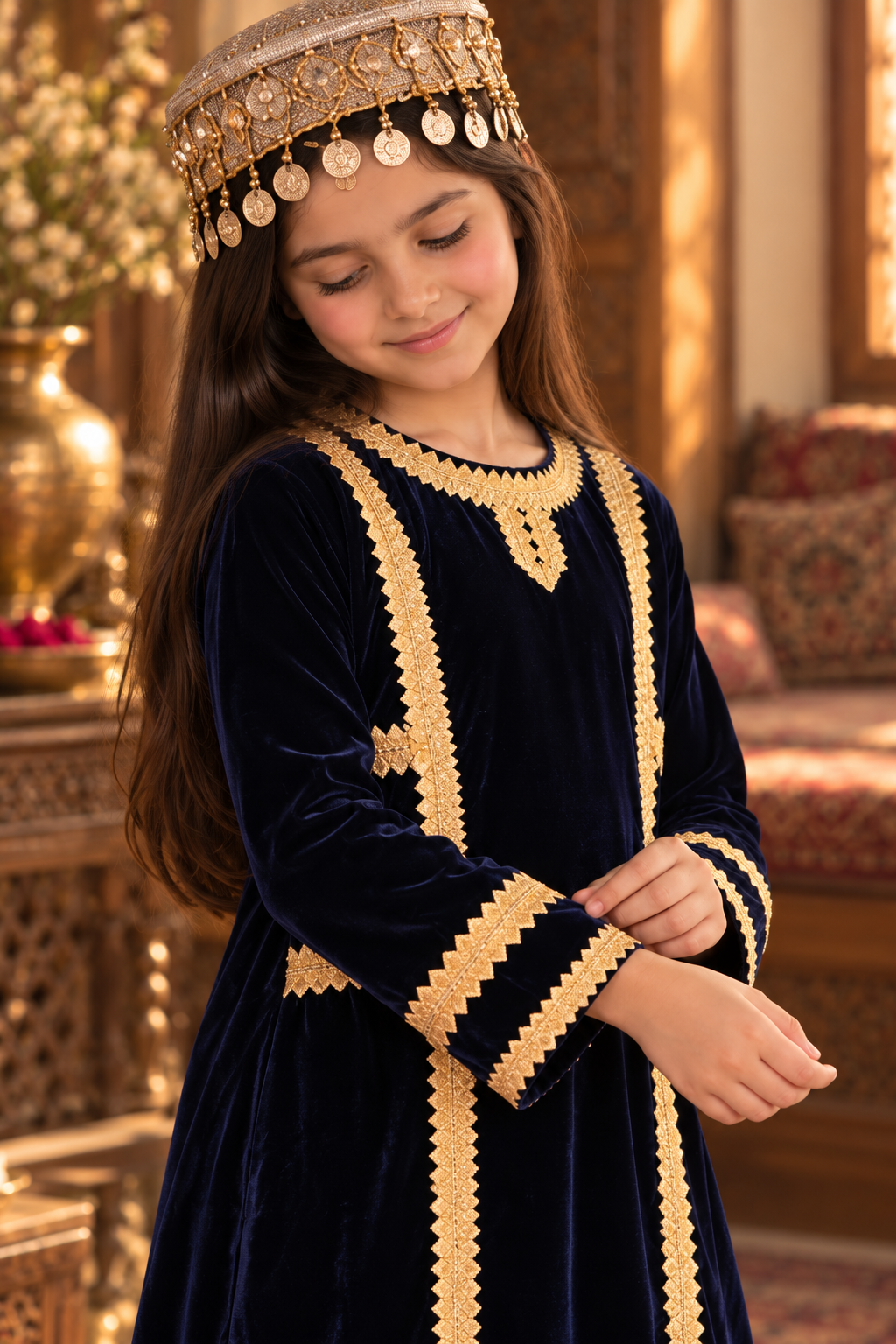 NAVY & GREEN FARSHI SET