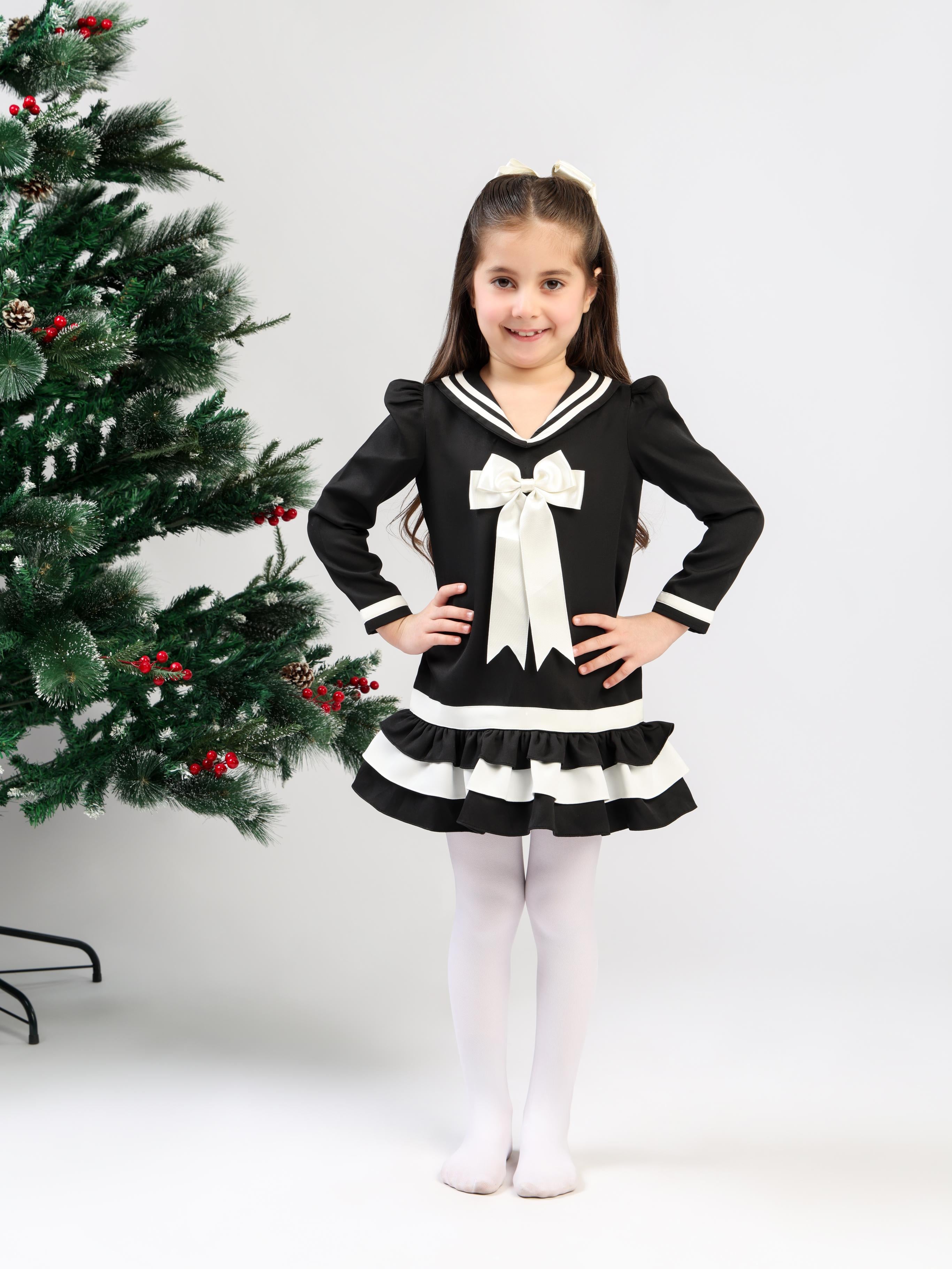 SAILOR BLACK DRESS - FULL SLEEVES