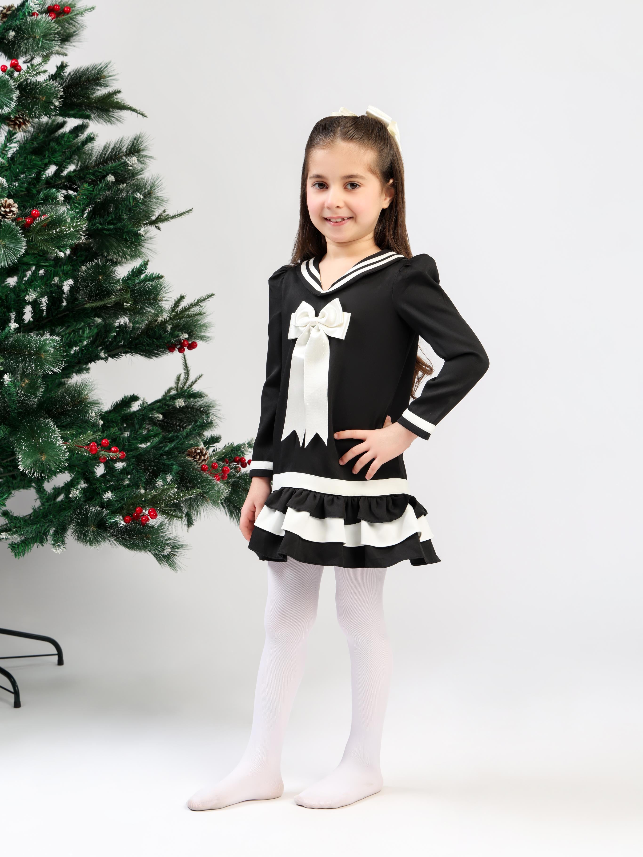 SAILOR BLACK DRESS - FULL SLEEVES