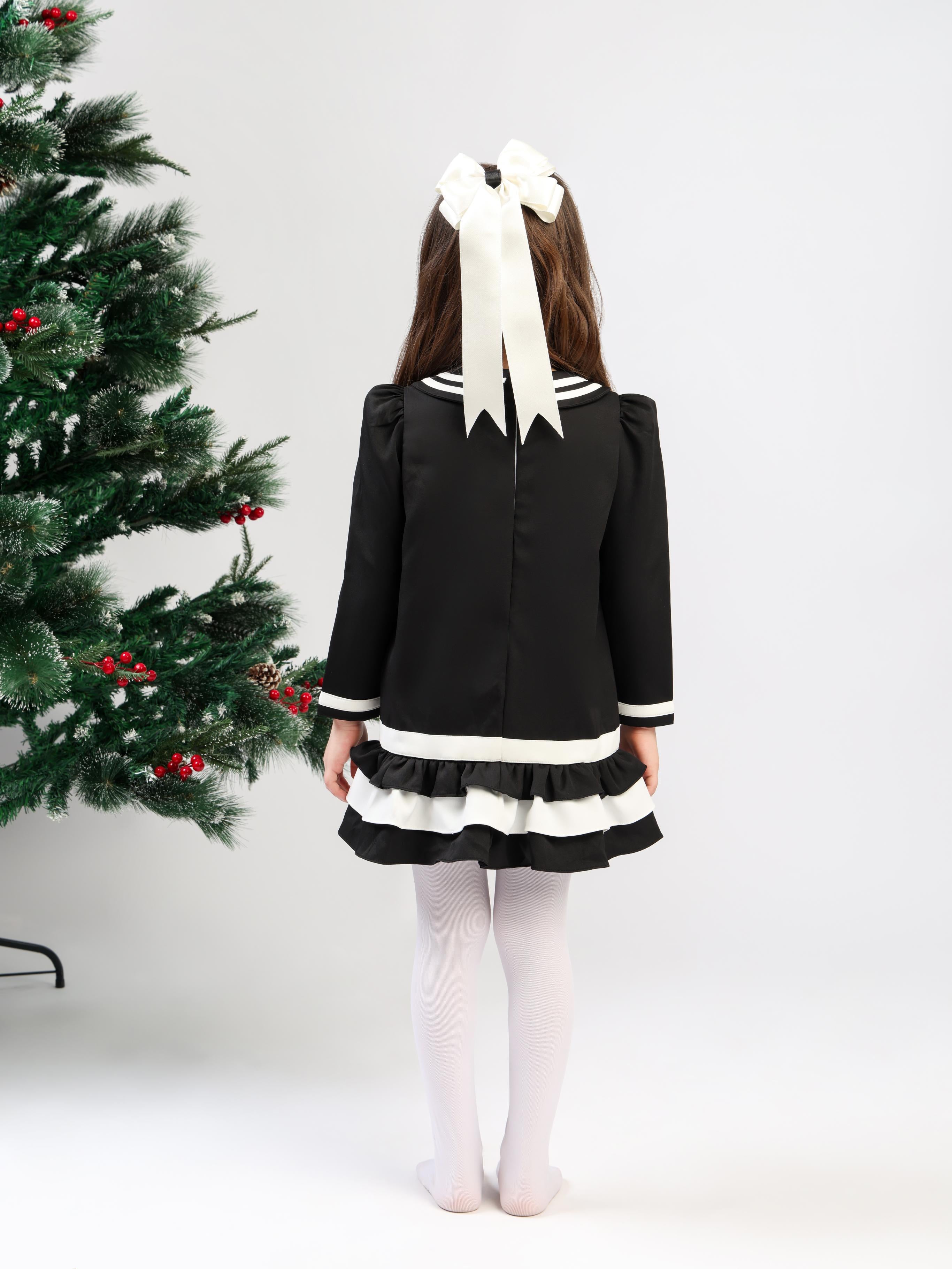 SAILOR BLACK DRESS - FULL SLEEVES