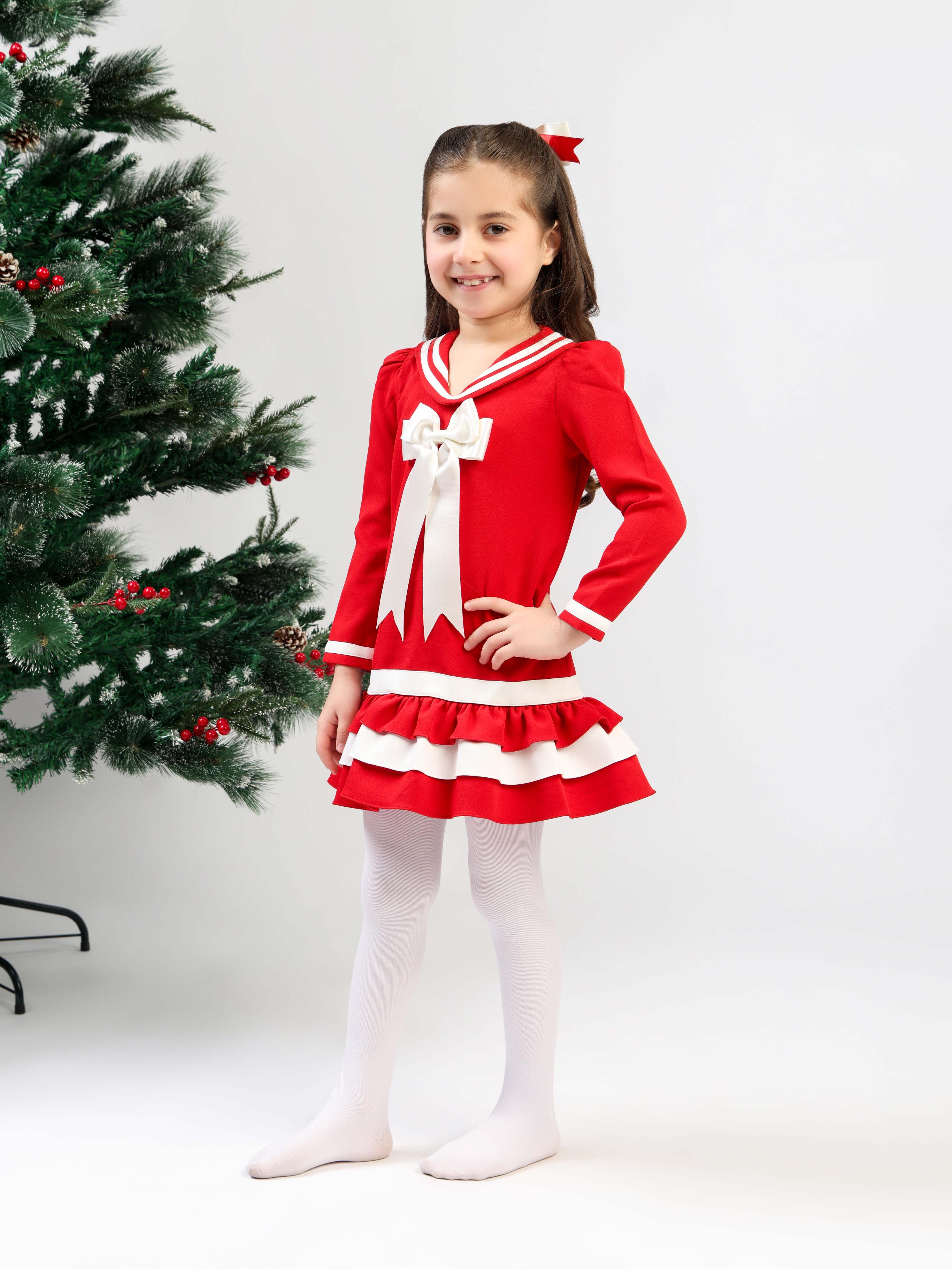 SAILOR RED DRESS - FULL SLEEVES