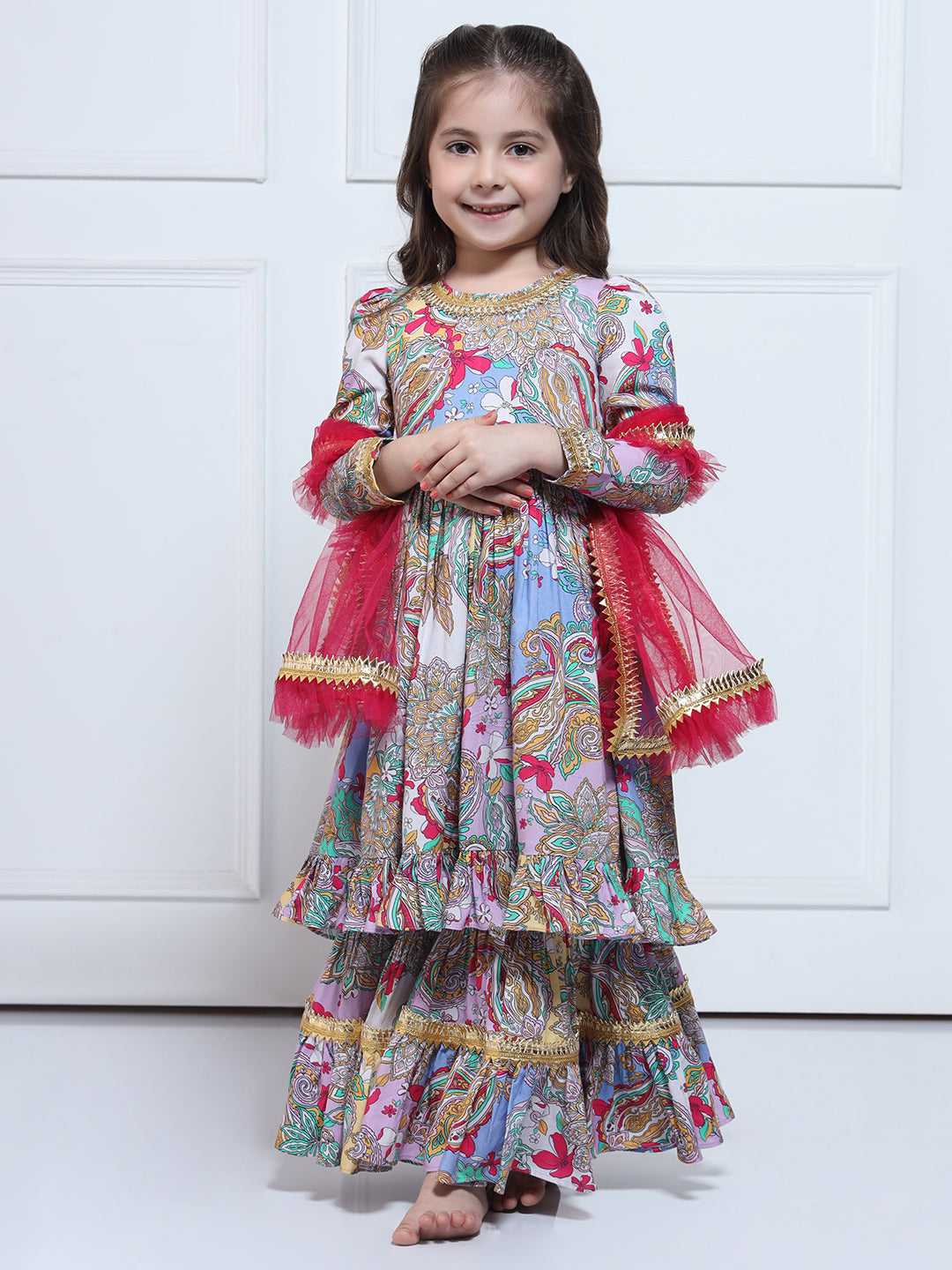 SARAH SUIT SET - Multicoloured suit for girls