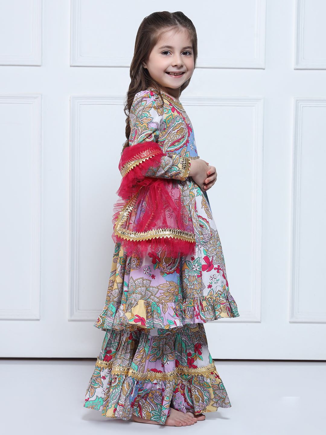 SARAH SUIT SET - Multicoloured suit for girls