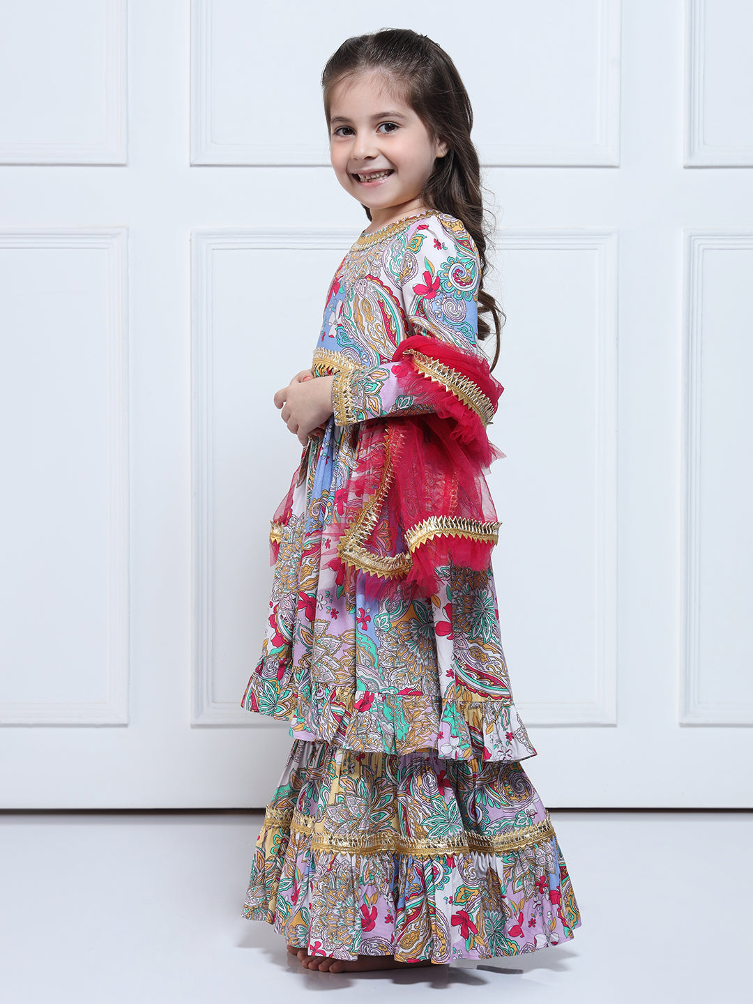 SARAH SUIT SET - Multicoloured suit for girls