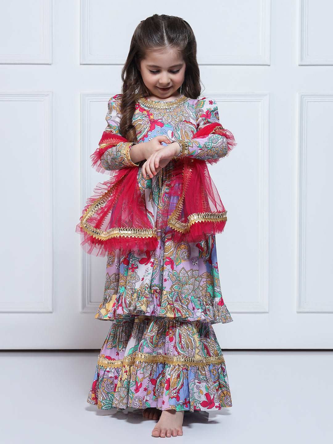 SARAH SUIT SET - Multicoloured suit for girls