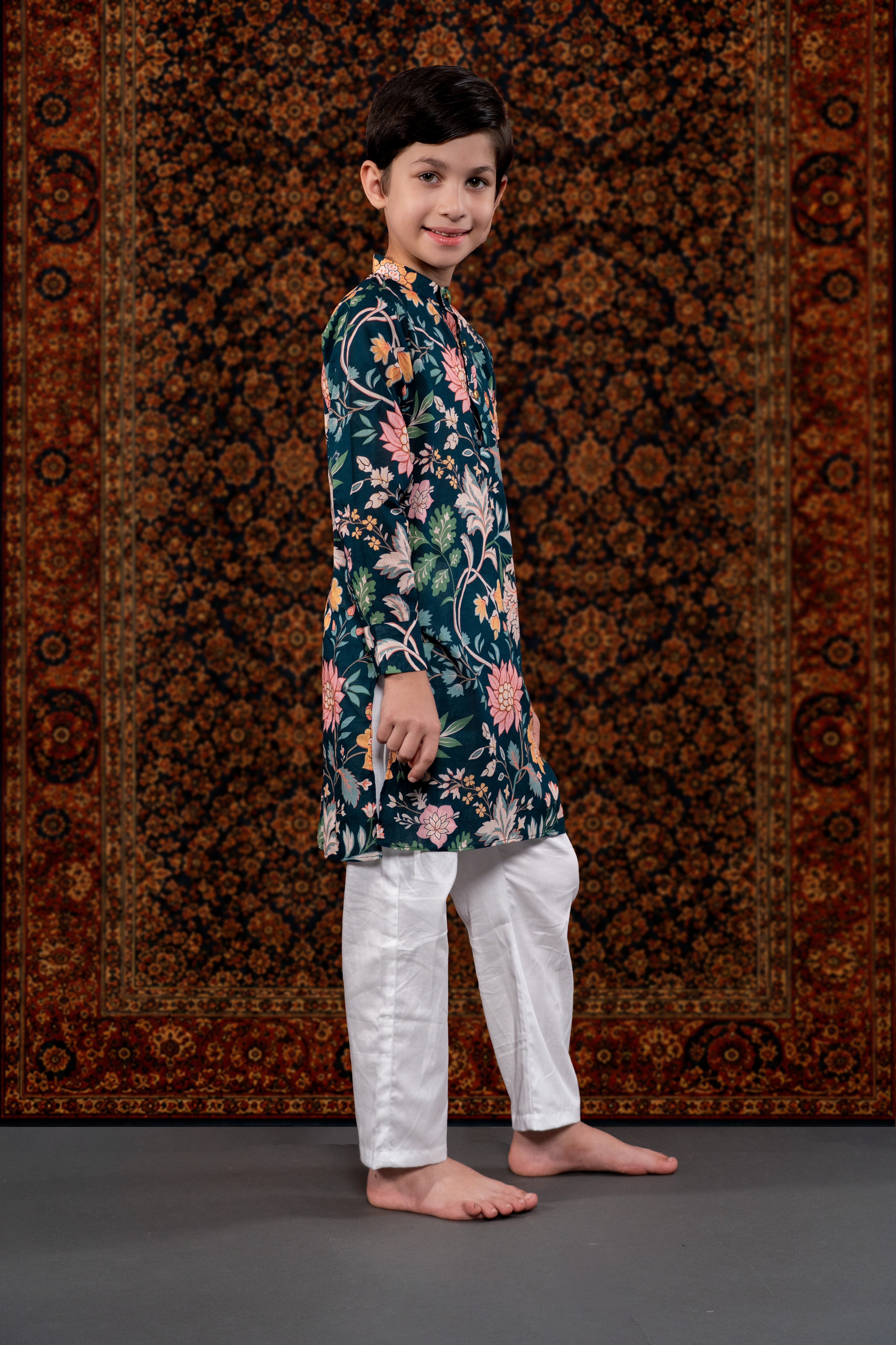 GREEN SUR KURTA SET
