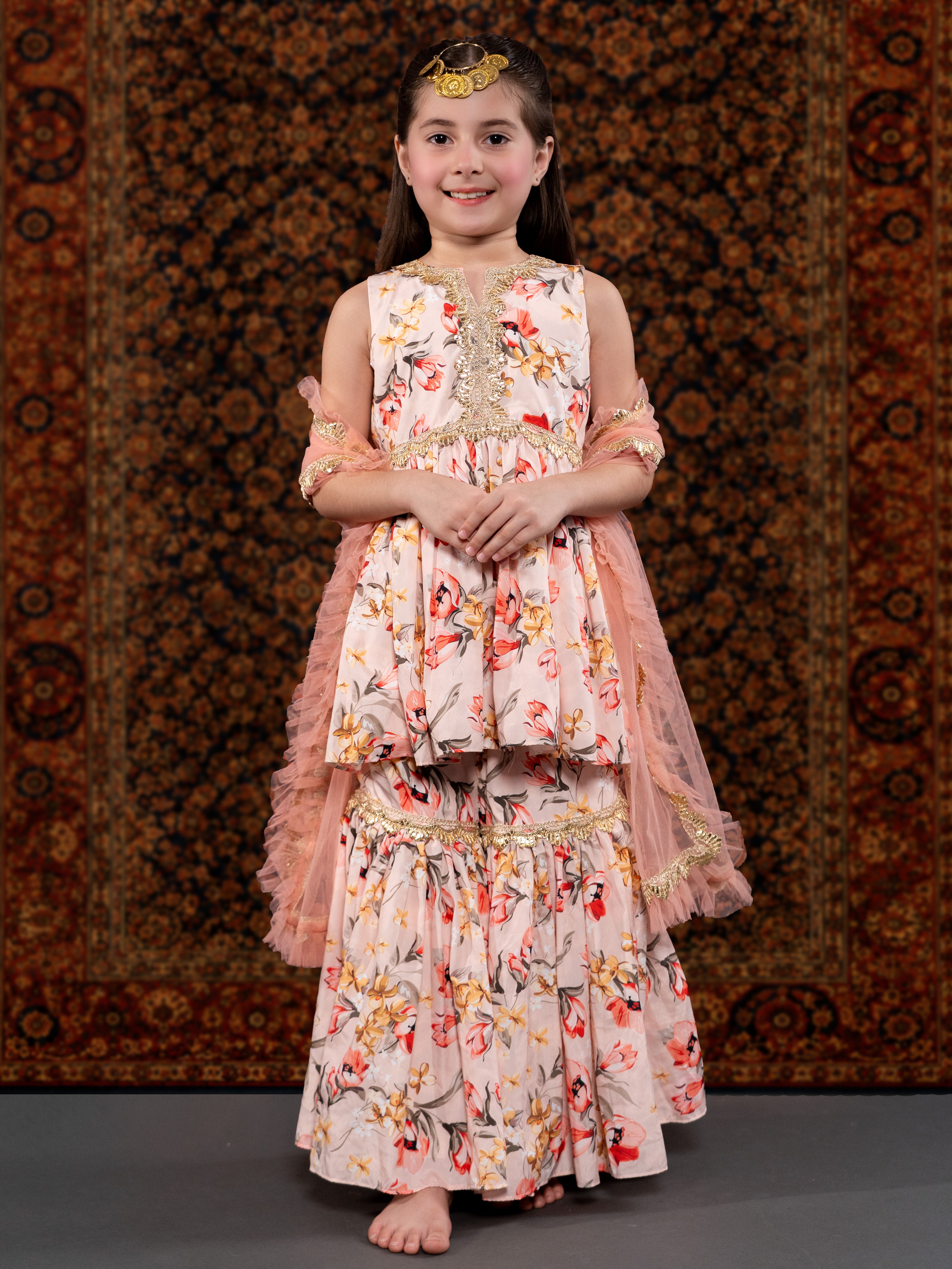 PEACH ROSE SUIT SET
