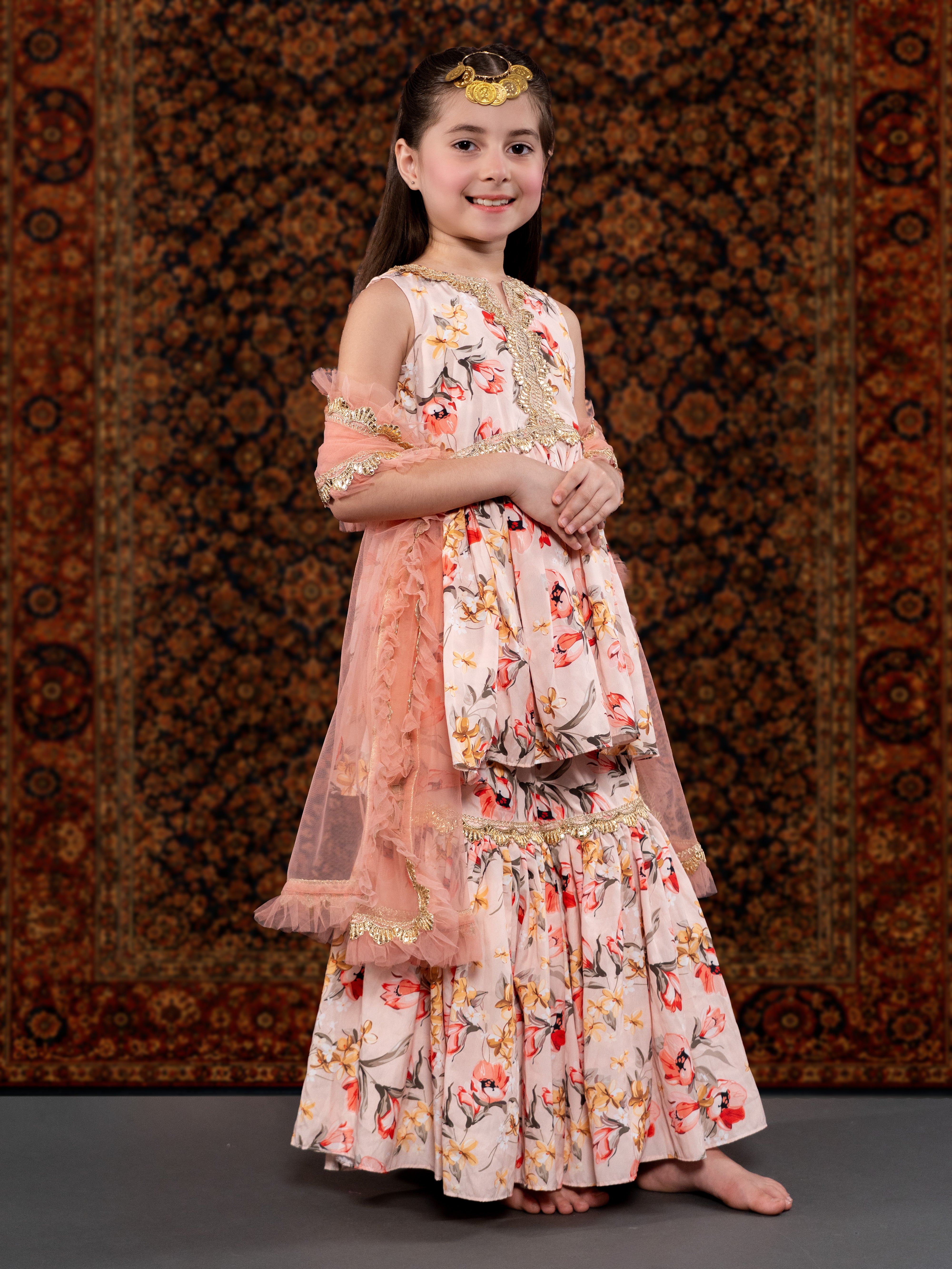 PEACH ROSE SUIT SET